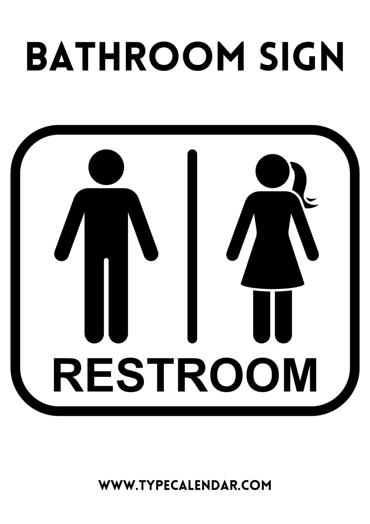 Free Printable Bathroom Sign Templates [Pdf] Toilet Sheet regarding Gender Neutral Bathroom Sign Printable