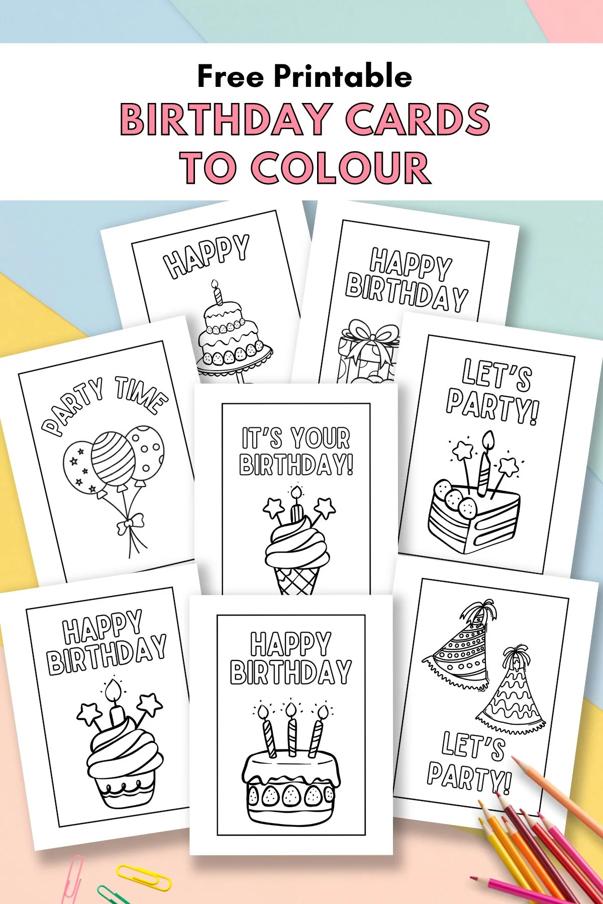 Free Printable Birthday Cards To Colour — Gathering Beauty within Make a Card Free Printable