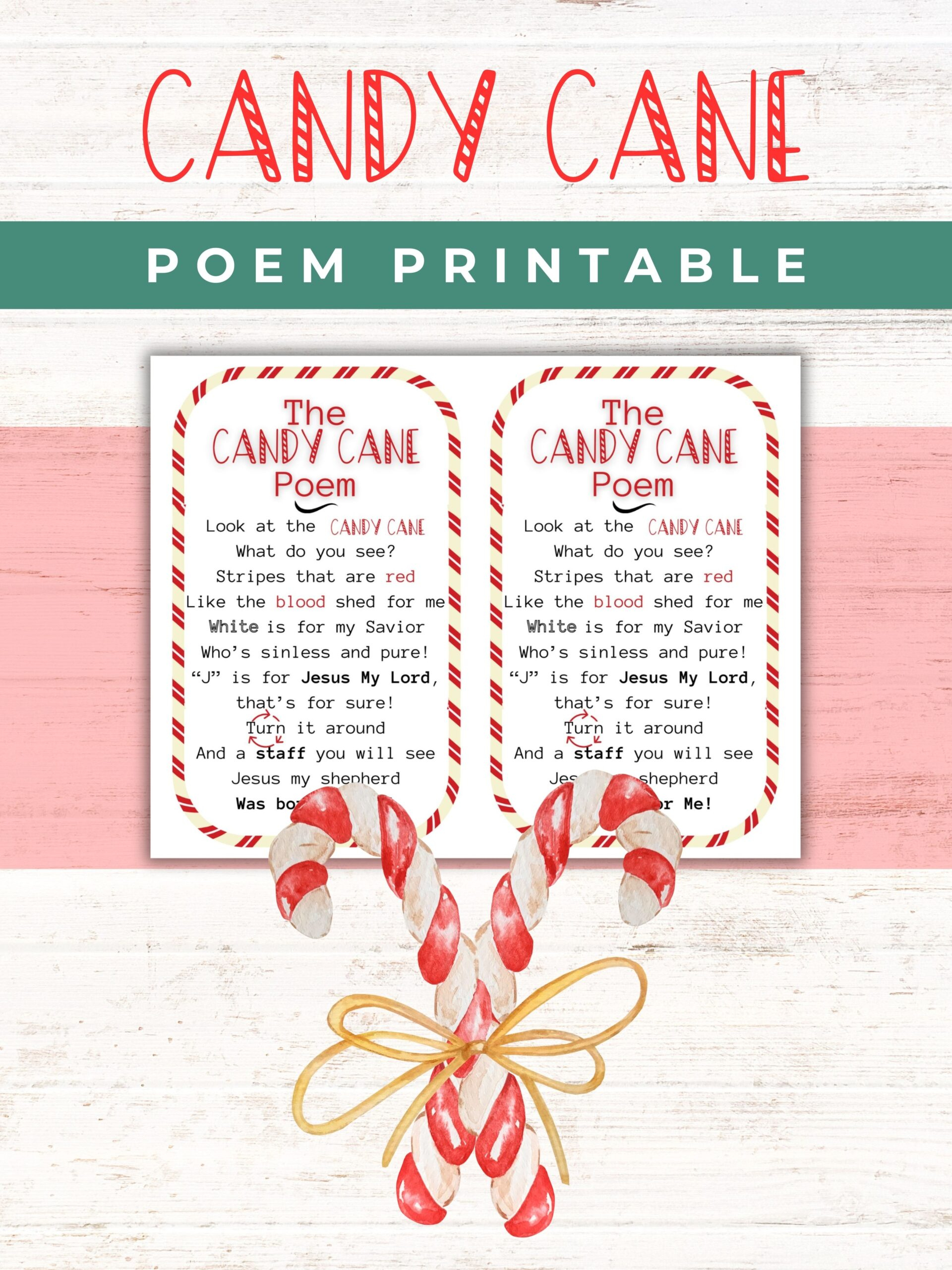 Free Printable Candy Cane Poem | Healing Home within Free Printable Candy Cane Poem