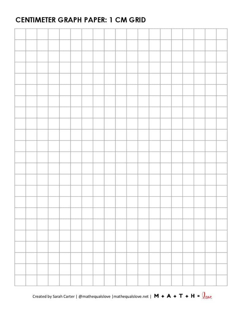 Free Printable Centimeter Graph Paper (1 Cm Grid) - Pdf in Printable One Centimeter Graph Paper
