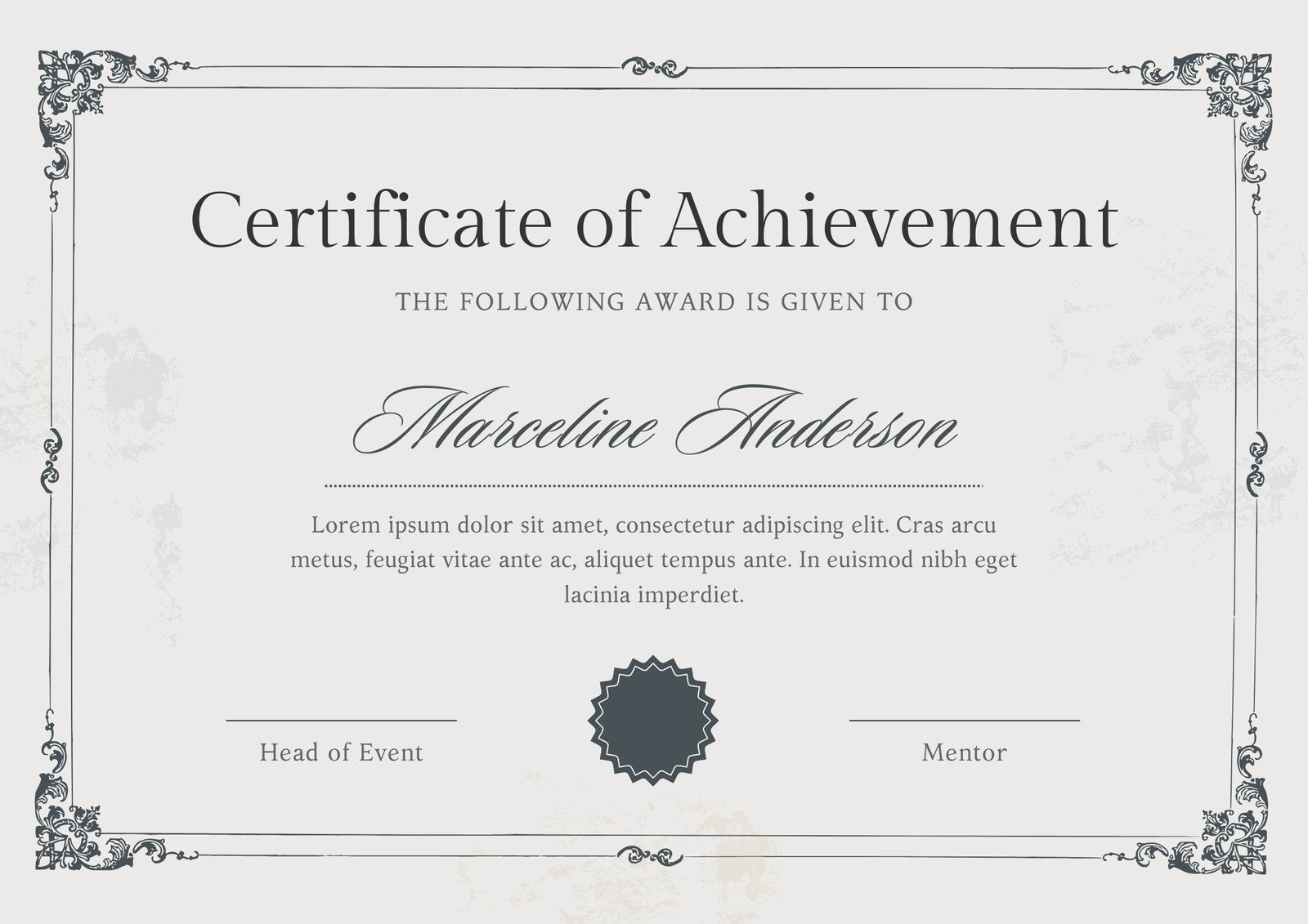 Free Printable Certificate Templates You Can Customize | Canva in Certificate Template Free Printable Award