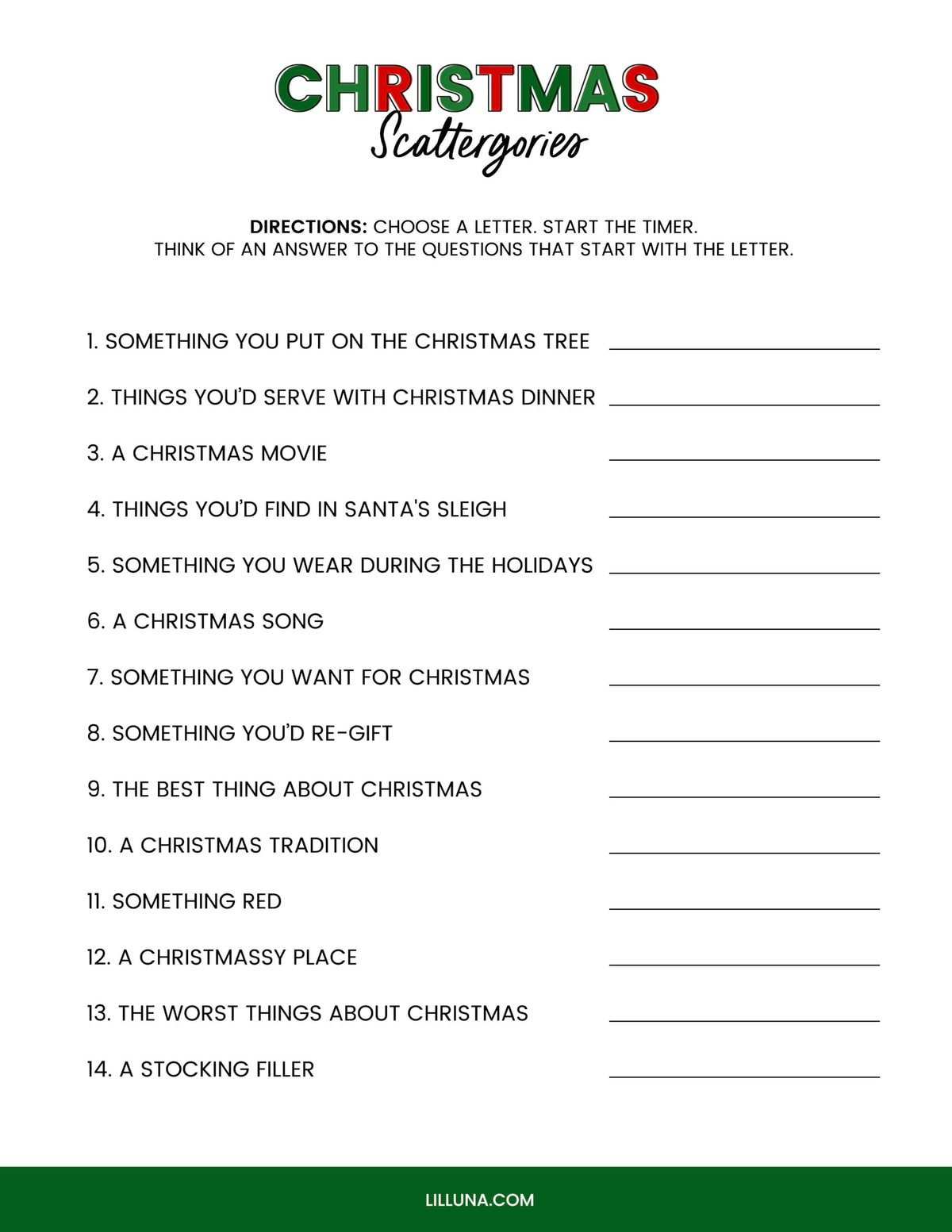 Free Printable Christmas Games {4 Freebies} | Lil' Luna within Free Printable Christmas Games For Adults With Answers