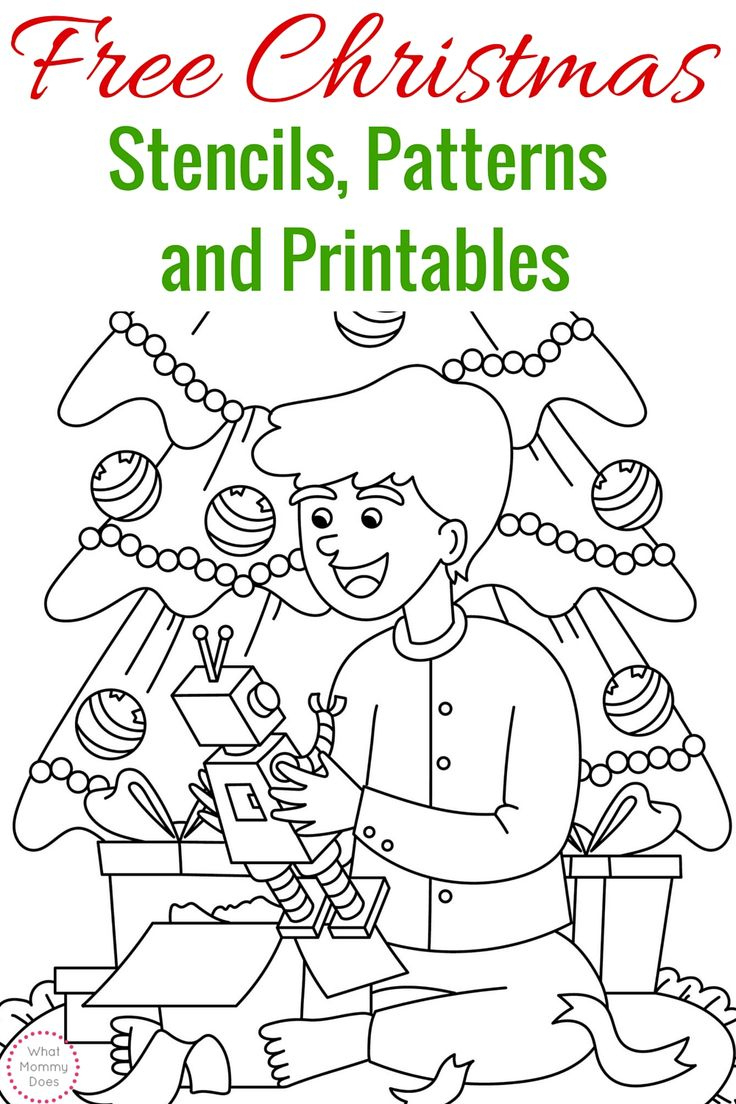 Free Printable Christmas Stencils – Christmas Tree Templates inside Free Printable Christmas Stencils