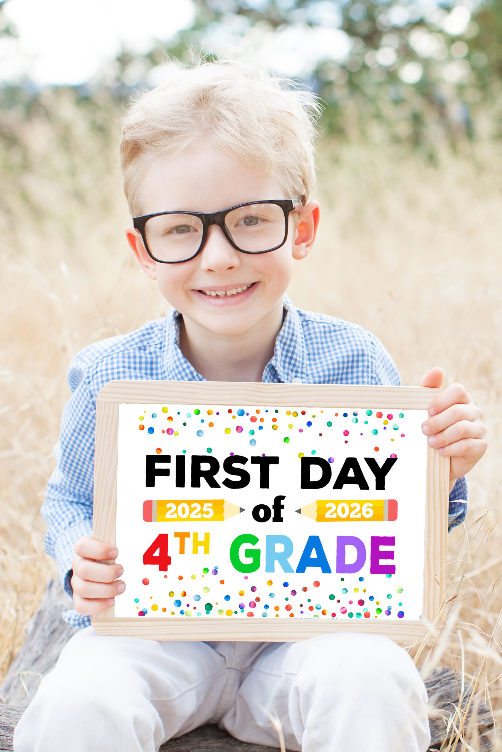 Free Printable First Day Of School Signs 2025-26 - Happiness Is with First Day of School Signs Free Printable
