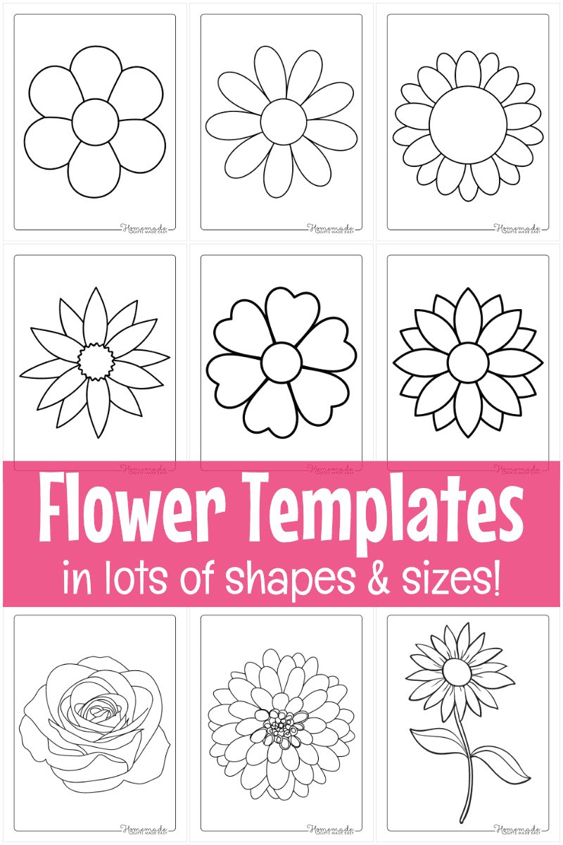 Free Printable Flower Templates For Crafts with Free Printable Images Of Flowers