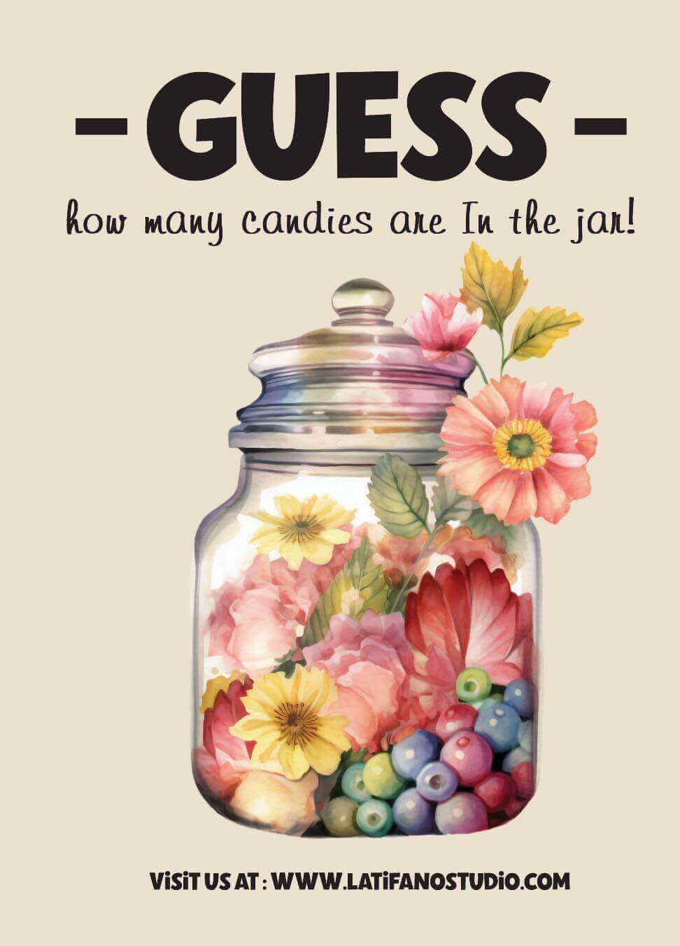 Free Printable Guess The Candy In The Jar Game - Guess The Candy inside Free Printable Guess How Many Sweets In The Jar Template