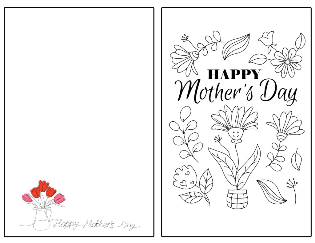 Free Printable Mother'S Day Cards To Color And More For Kids with regard to Mothers Day Card Printable Free