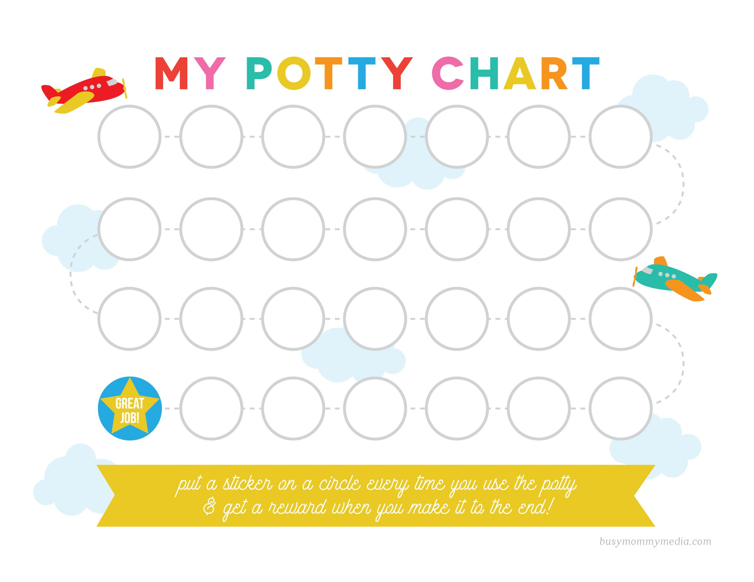 Free Printable Potty Training Chart regarding Free Printable Potty Training Reward Chart