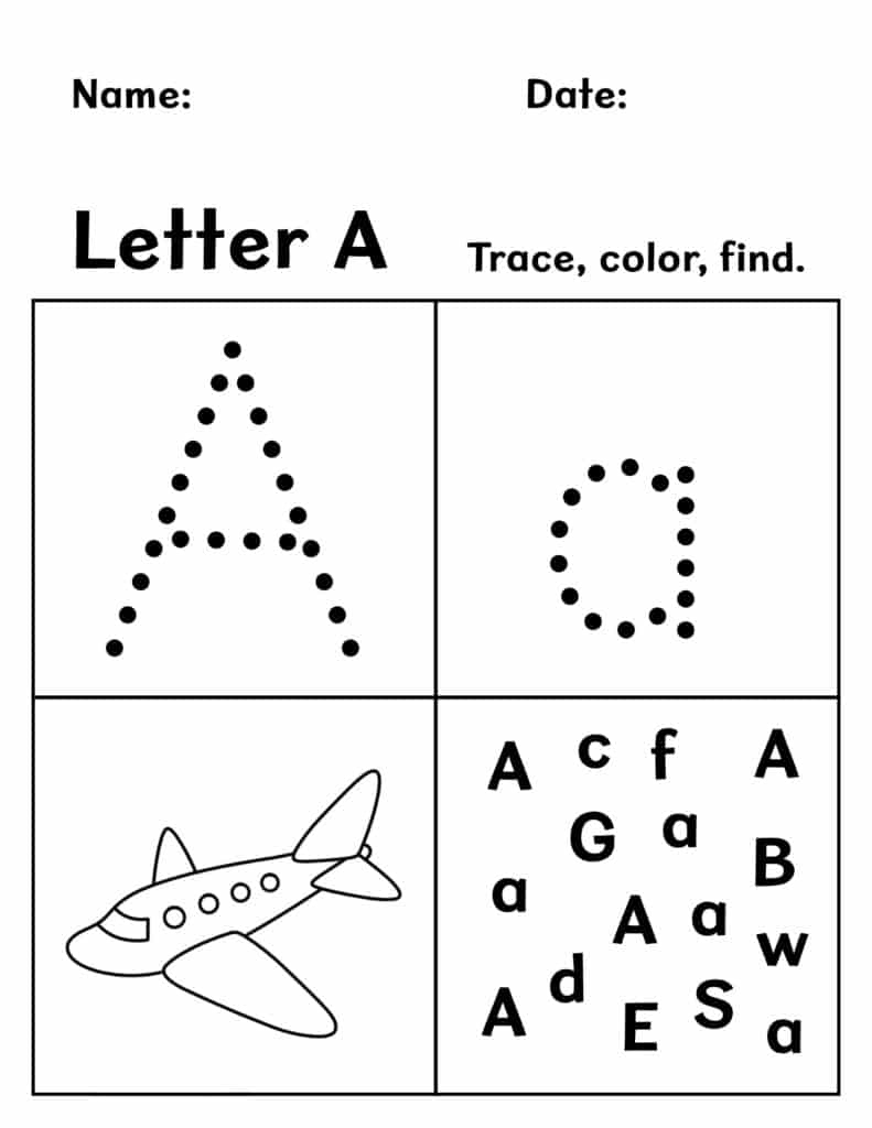 Free Printable Preschool Worksheets! ⋆ The Hollydog Blog in Free Printables For Pre K