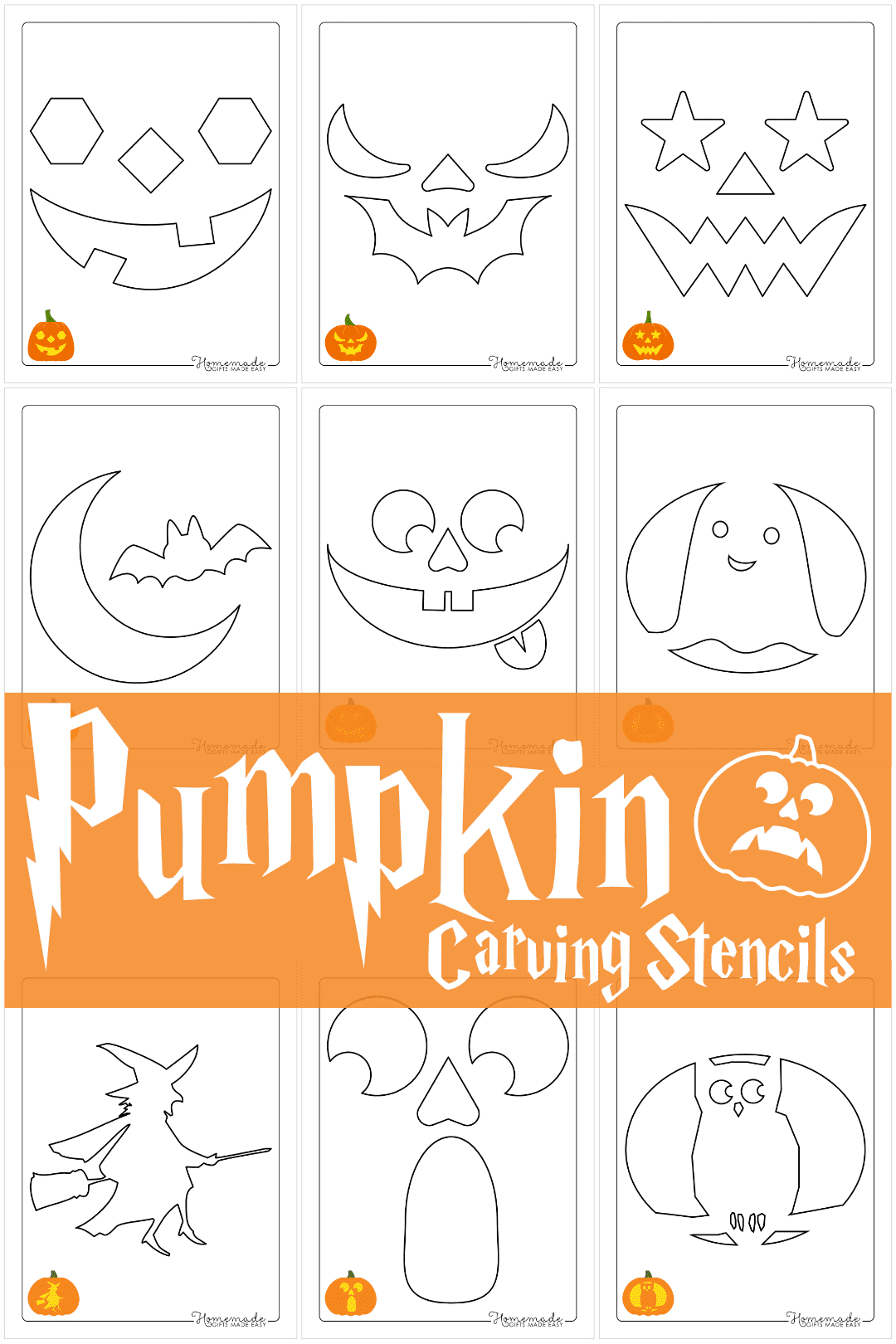 Free Printable Pumpkin Carving Stencils & Templates For Halloween within Free Printable Halloween Pumpkin Templates