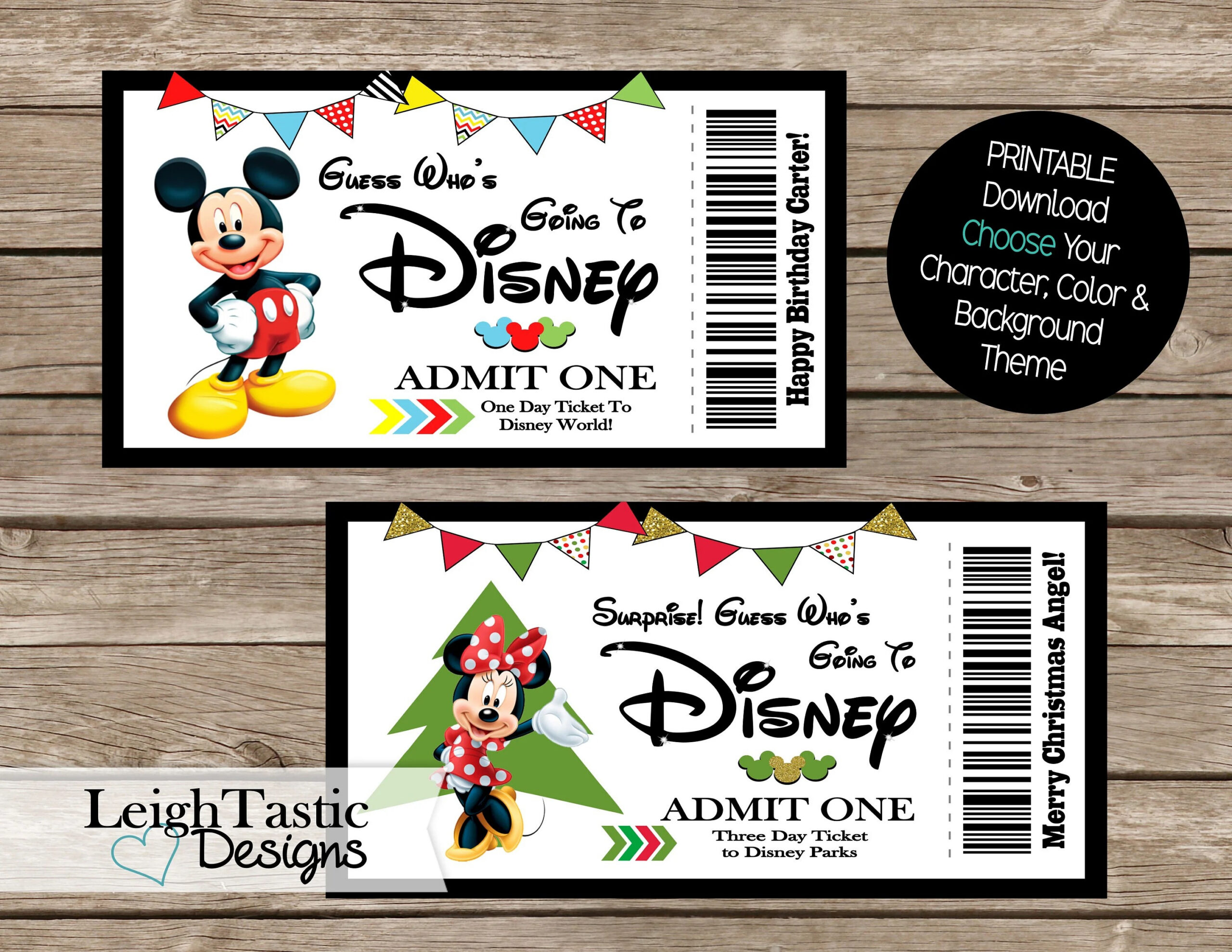 Free Printable Surprise Disney Tickets pertaining to Free Printable Surprise Disney Tickets