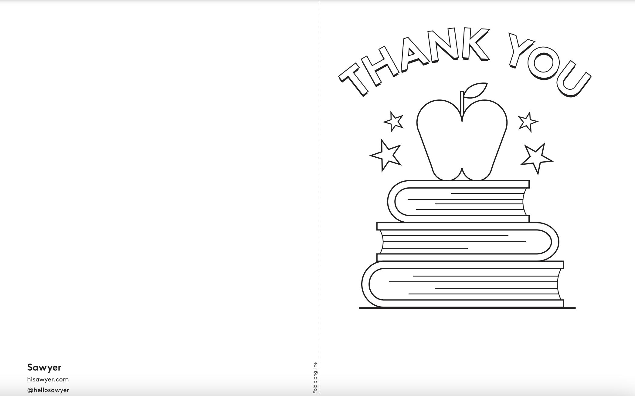 Free Printable Teacher Appreciation Card | Sawyer Blog intended for Thank You Card to Teacher Printable