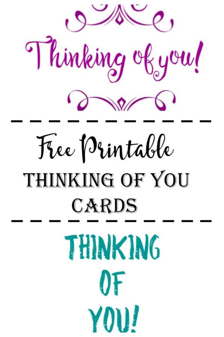 Free Printable Thinking Of You Cards inside Thinking Of You Printable Card Free
