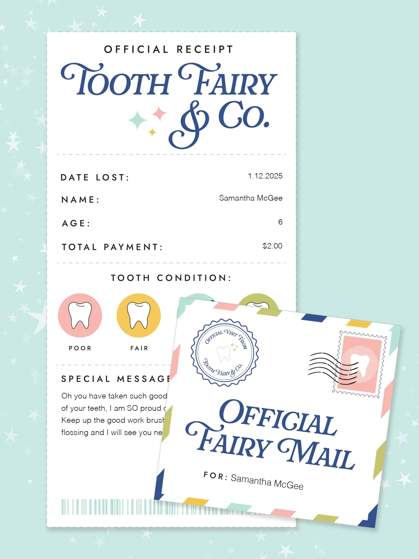 Free Printable Tooth Fairy Receipt - Favorite Printables with Free Printable Printable Tooth Fairy Receipt