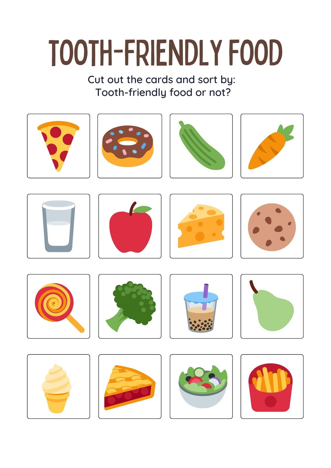 Free To Customize And Print Food Worksheet Templates | Canva intended for Printable Healthy Food Activities For Preschoolers
