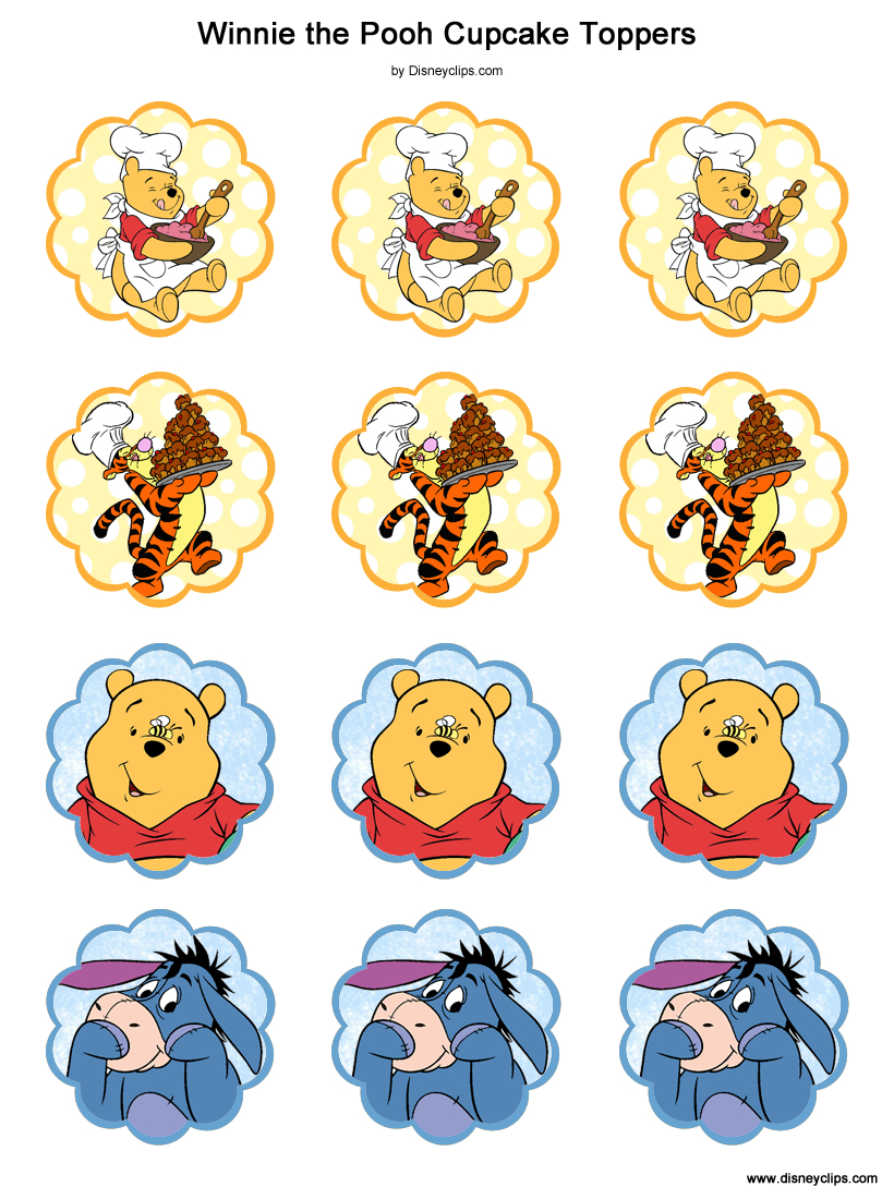 Free Winnie The Pooh Printable Crafts: Invitations, Notes, Stickers pertaining to Winnie The Pooh Printable Images