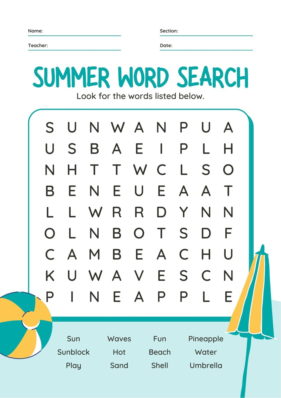 Free Word Search Maker – Make Your Own Word Search | Canva in Word Search Creator Free Printable