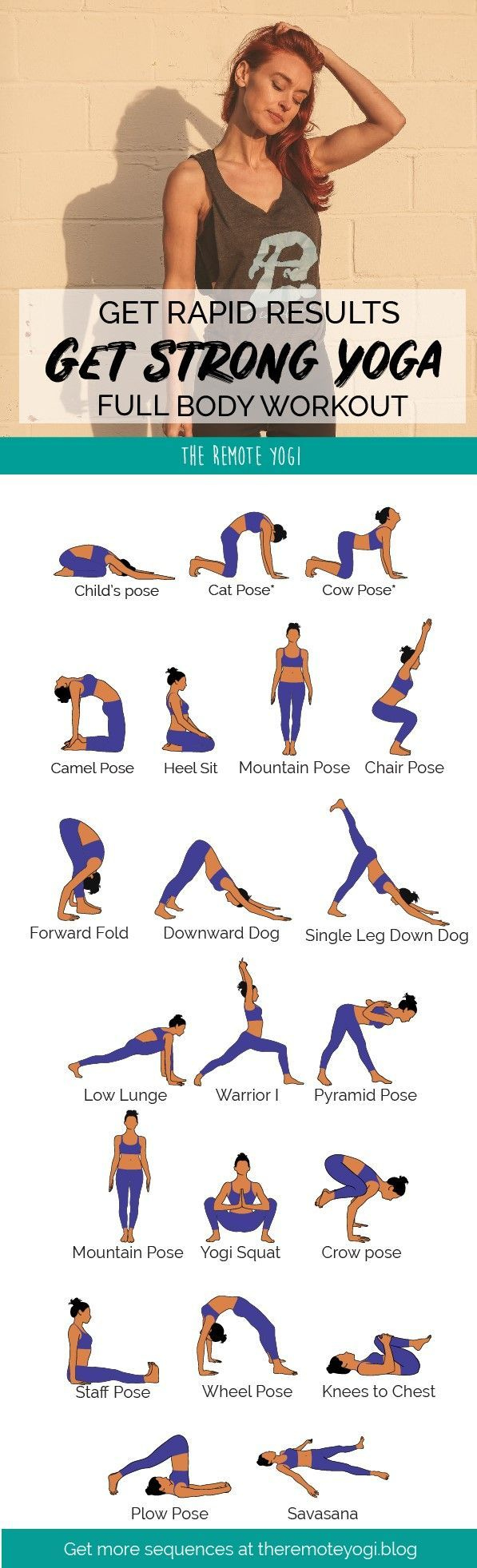 Full Body Yoga Workout – Free Printable Pdf throughout Pdf Printable Yoga Poses Chart