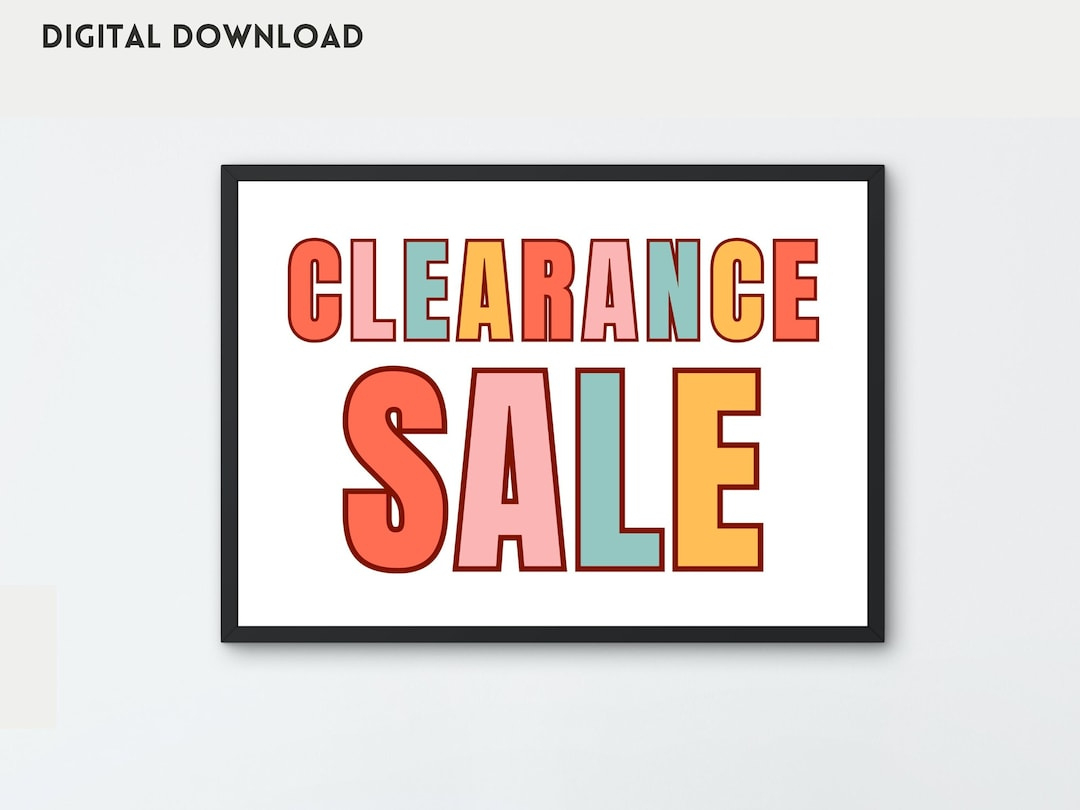 Garage Sale Signs Free Printable Sale Signs For Retail - Printable regarding Free Printable Retail Sale Signs