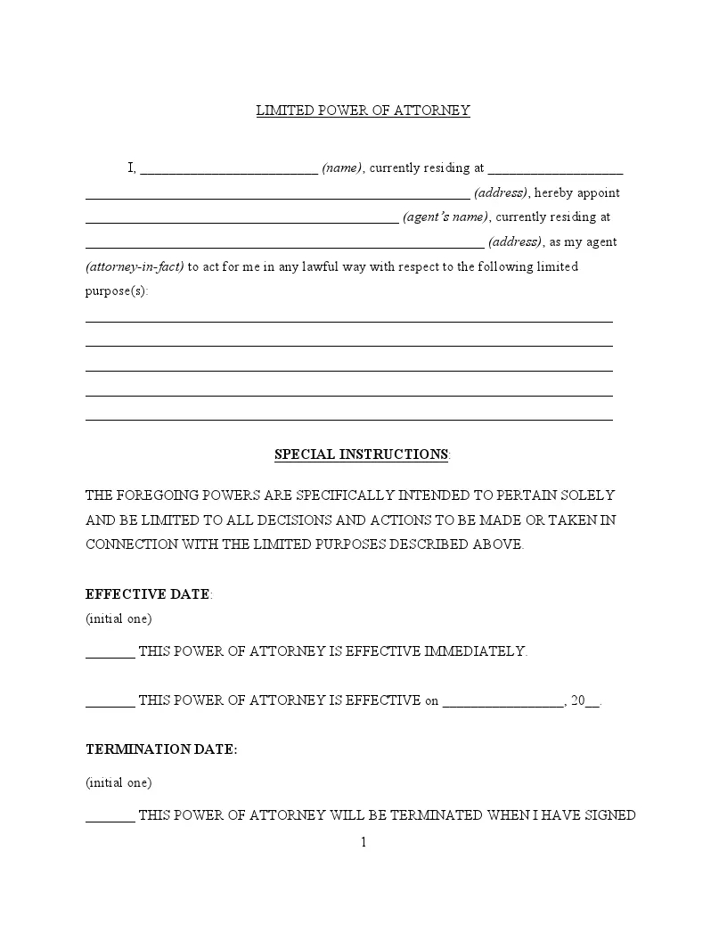Get Free Power Of Attorney Forms | Fillable Poa Templates throughout Power of Attorney Free Printable Forms