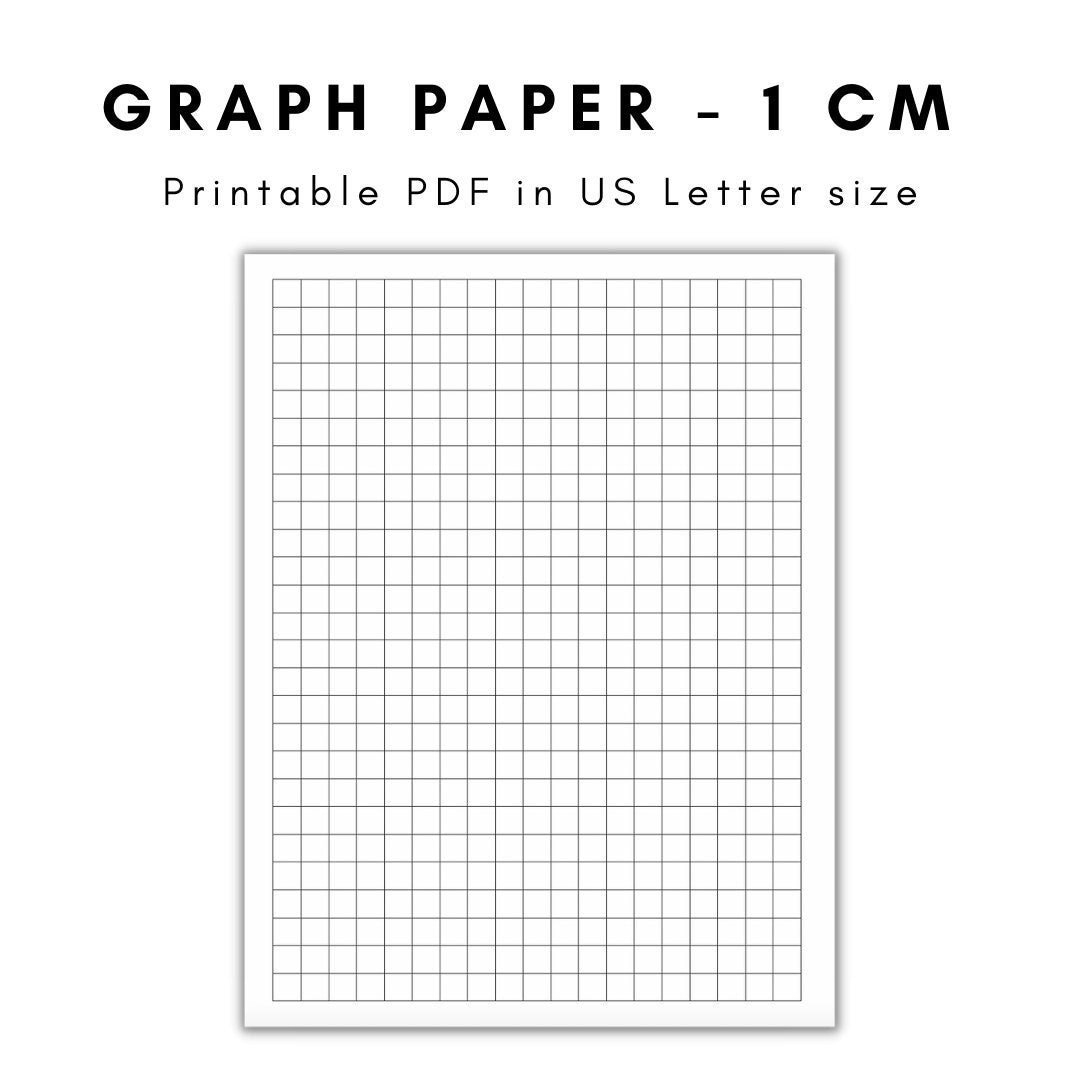 Graph Paper, Printable Graph Paper, Graph Paper Printable, Graph for Printable One Centimeter Graph Paper