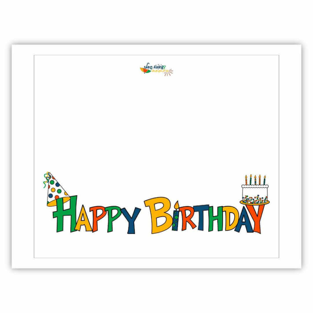 Happy Birthday Card Free Printable - Sunshine And Rainy Days pertaining to Happy Birthday Printable Card Free