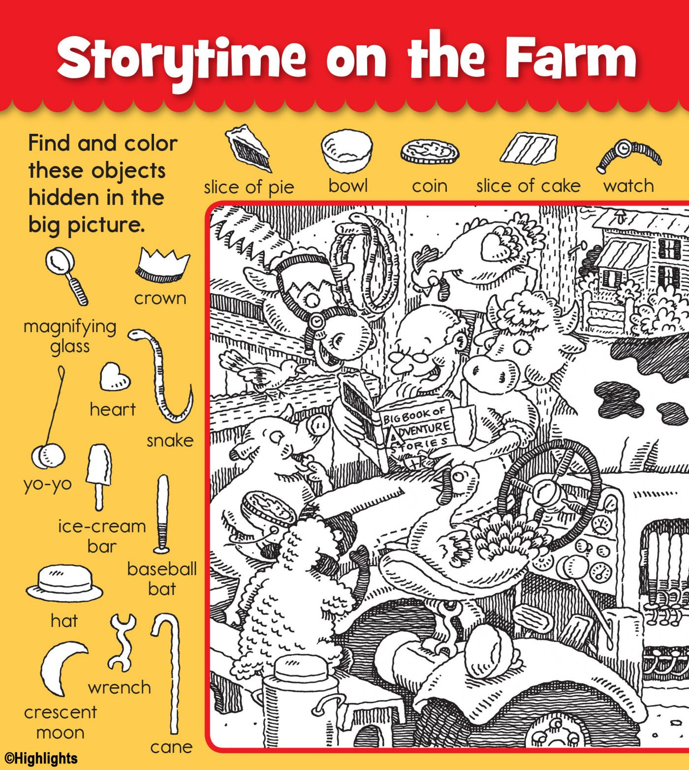 Highlights Hidden Pictures Fun! + Free Activities - Silver Dolphin pertaining to Highlights Find The Hidden Pictures Printable