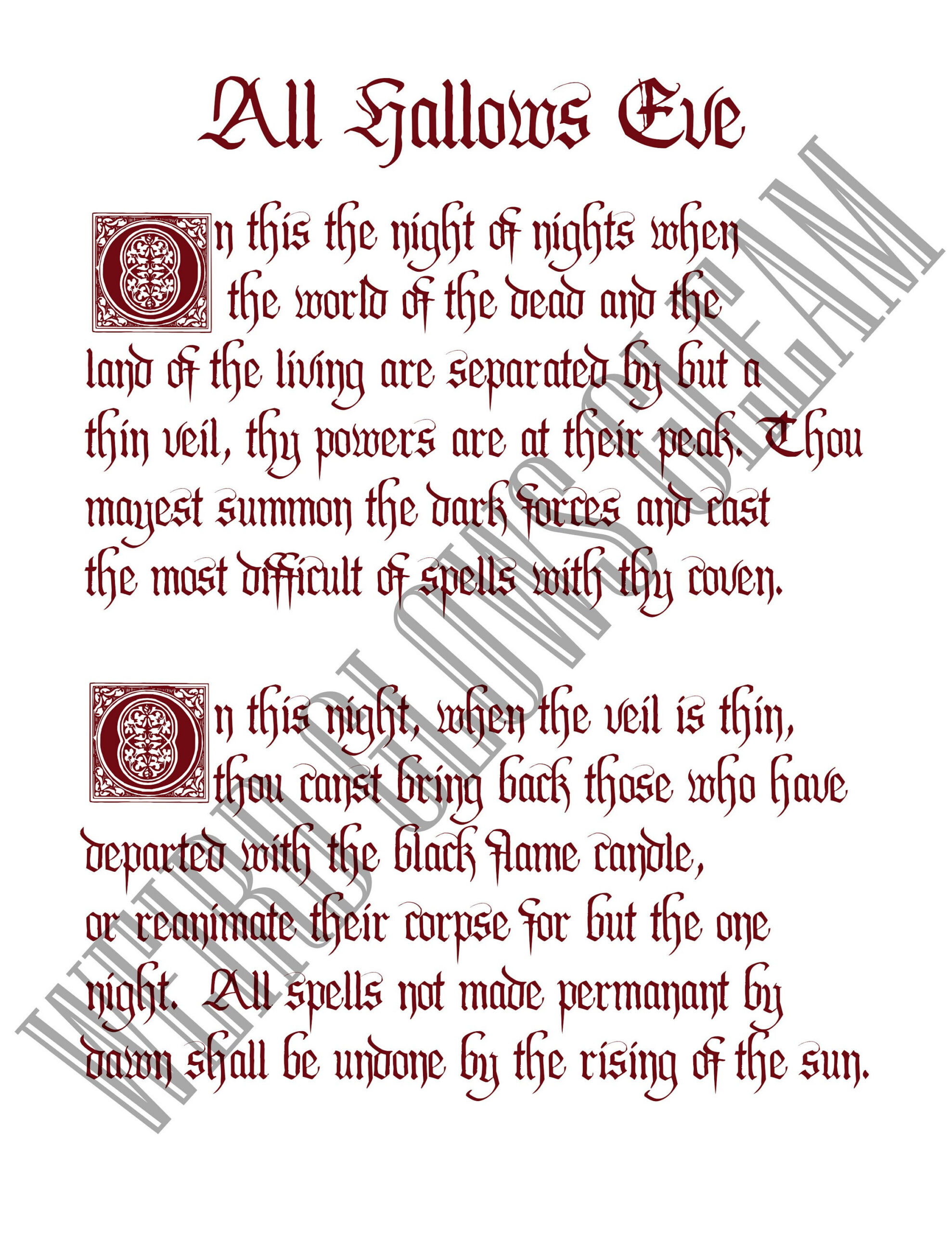 Hocus Pocus 30Th Anniversary Printable Spell Book. 160 Pages pertaining to Hocus Pocus Spell Book Pages Printable