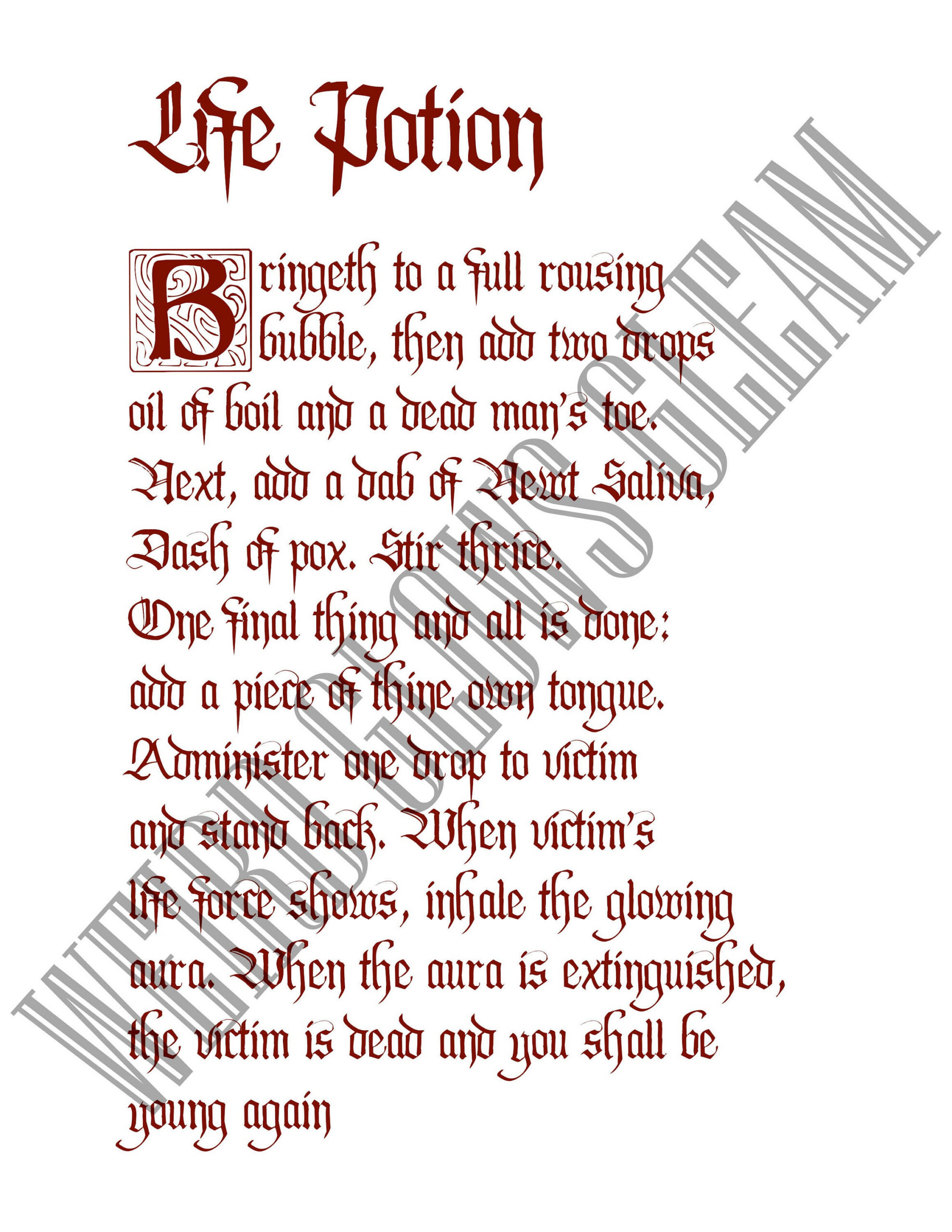 Hocus Pocus Spell Book Pages Volume 1 - Etsy within Hocus Pocus Spell Book Pages Printable