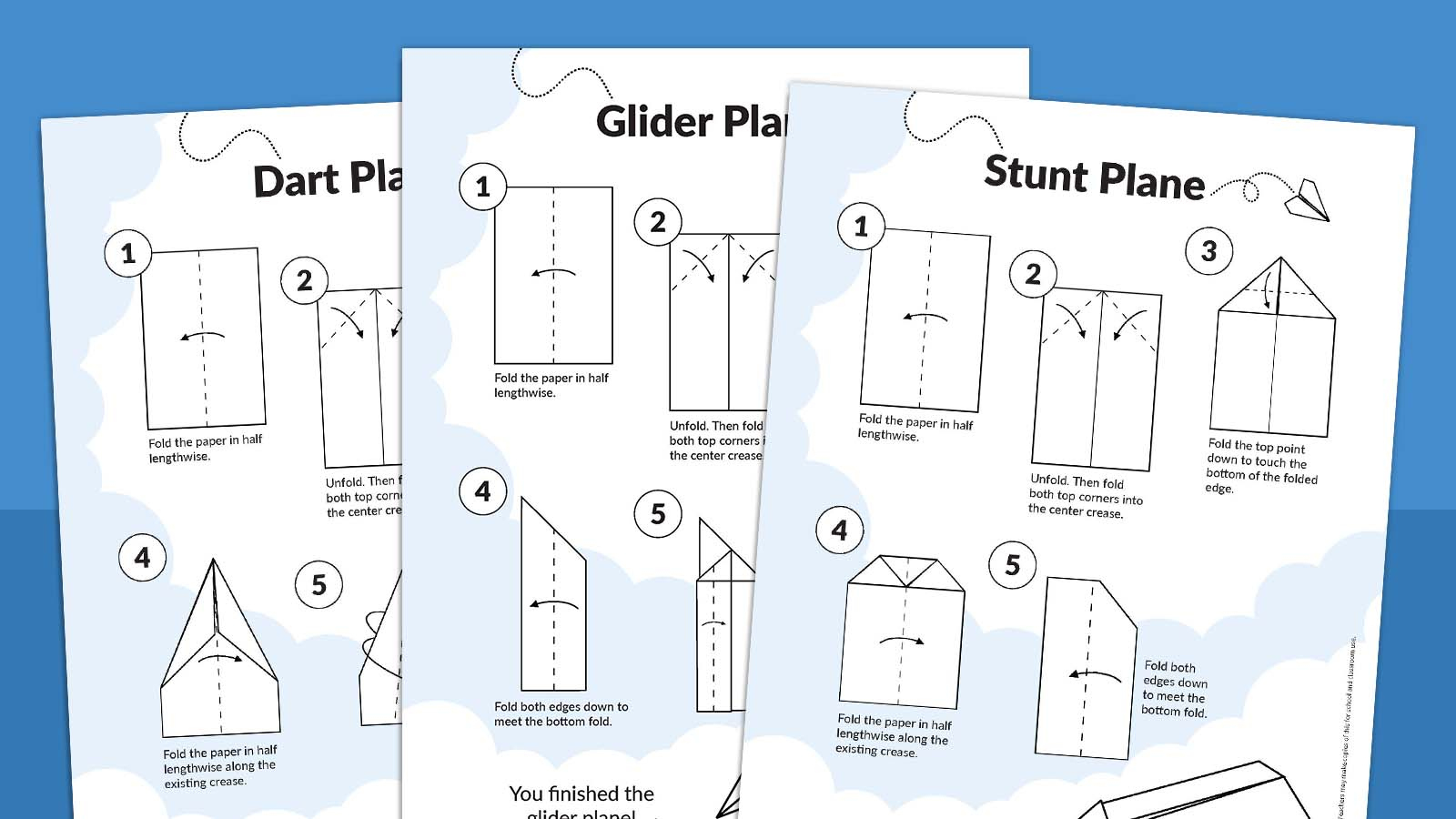 How To Make Paper Airplanes (Free Printable) in Free Printable Paper Airplane Templates