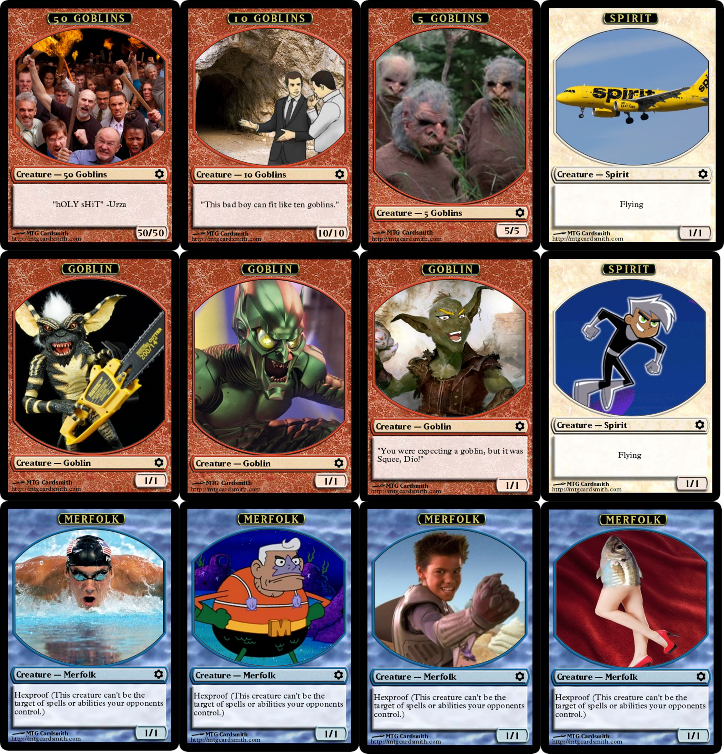 I Like To Print Out My Own Silly Tokens Whenever I Play A Token throughout Magic the Gathering Tokens Printable