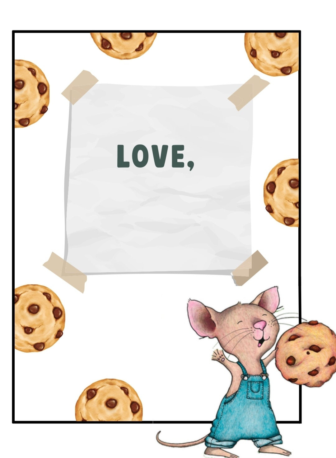 If You Give Your Teacher A Cookie - Etsy regarding If You Give a Teacher a Cookie Template Printable