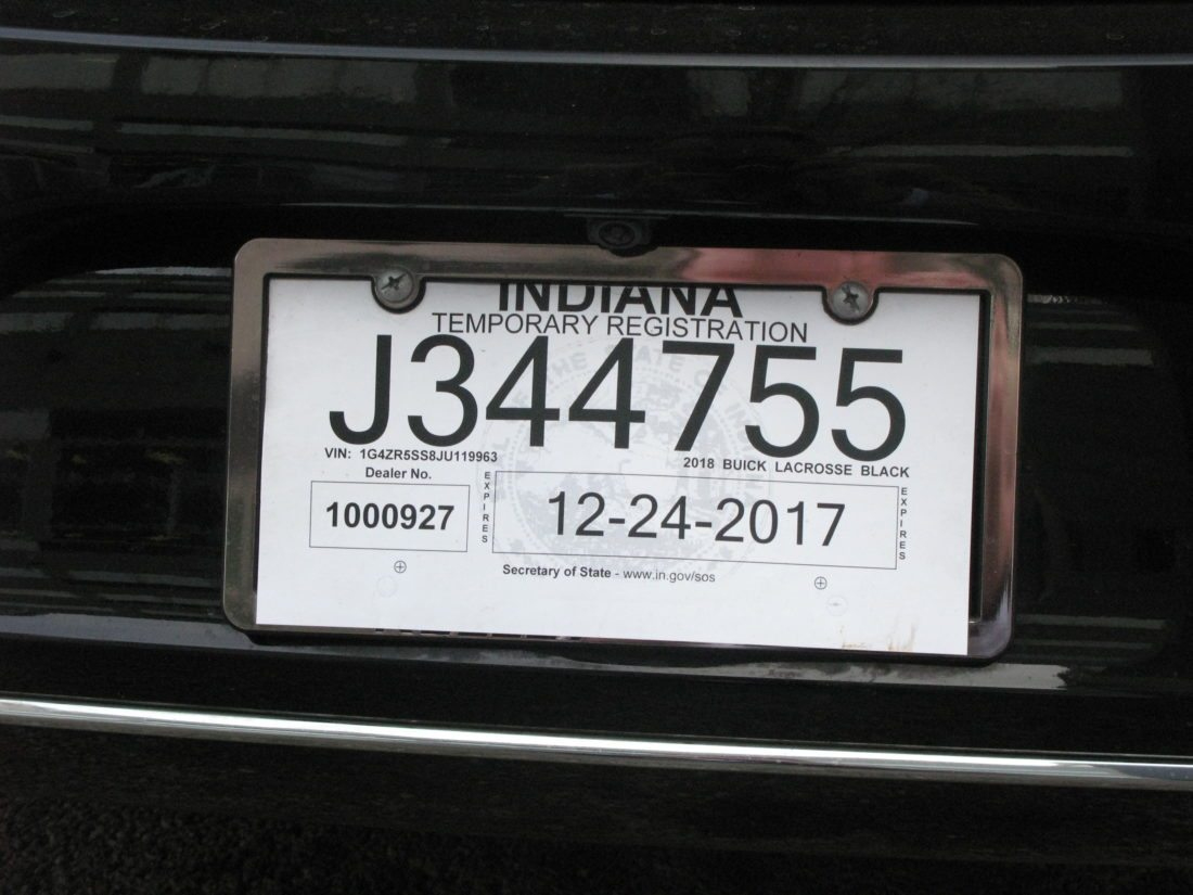 Indiana Temporary License Plate Template within Printable Temporary License Plate Indiana