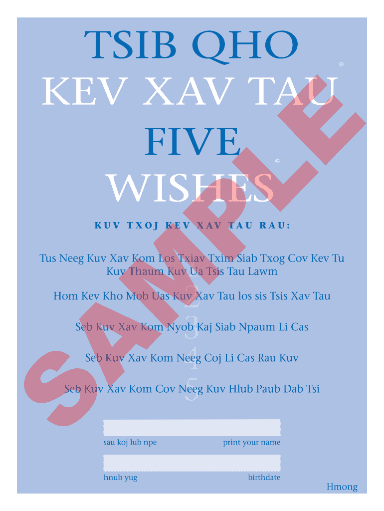 Is There A Free Copy Of The Five Wishes Document: Fill Out & Sign with Printable Five Wishes Document