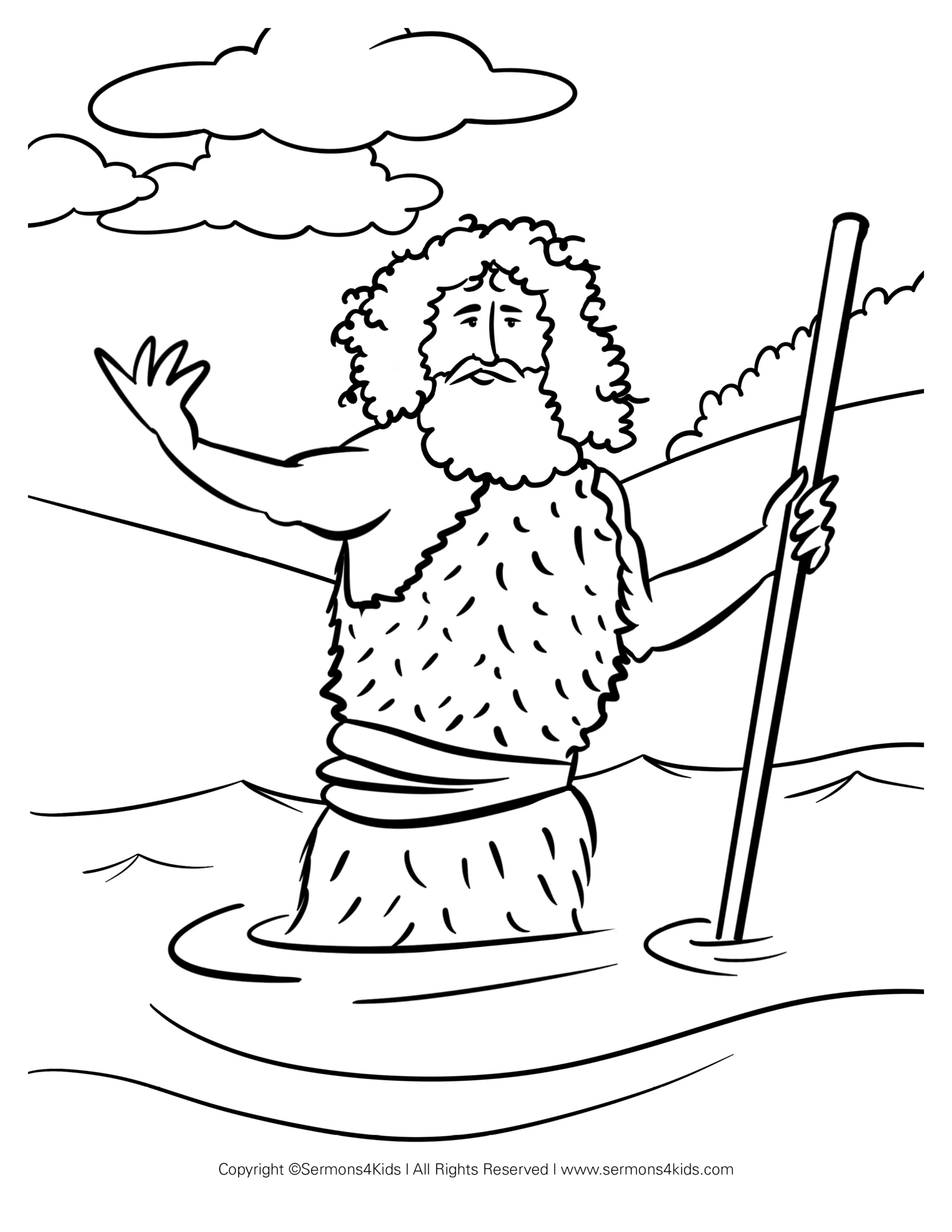 John The Baptist | Children'S Sermons From Sermons4Kids with regard to Free Printable John The Baptist Worksheets