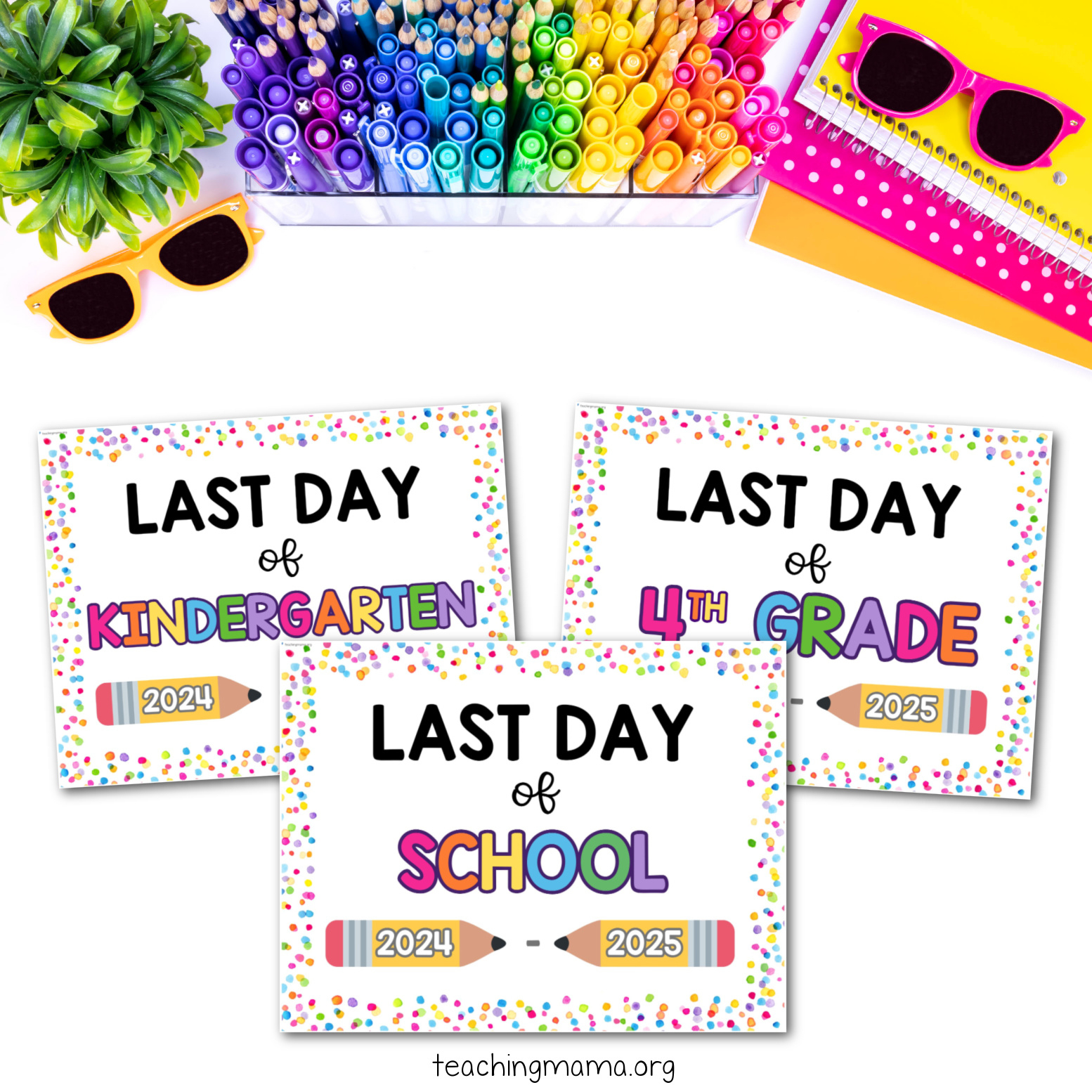 Last Day Of School Signs Free Printable - Teaching Mama inside Last Day Of Kindergarten Printable