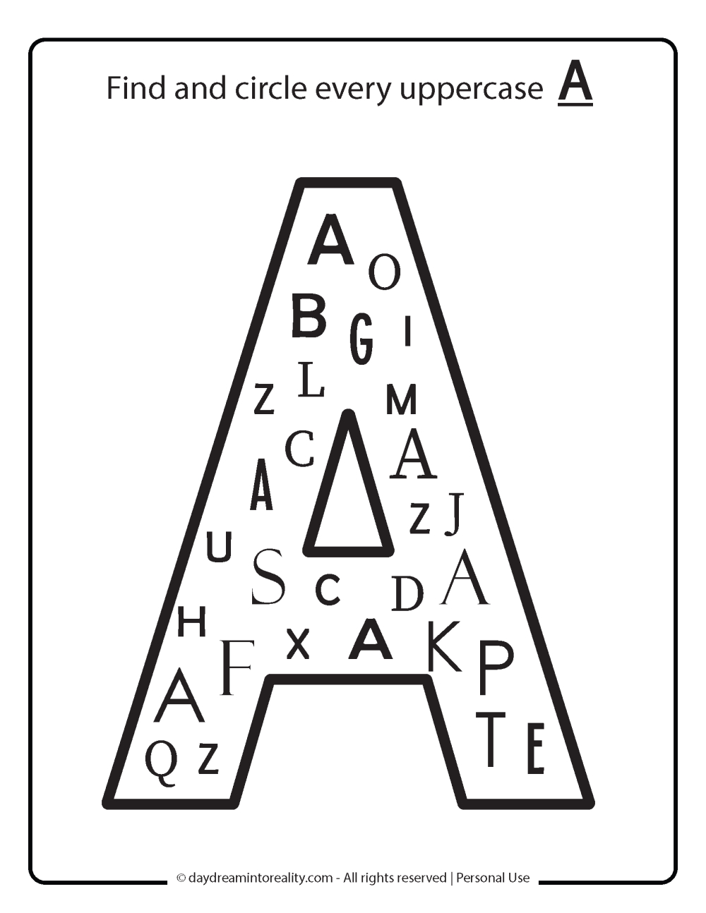 Letter A Worksheets - 50+ Free Pdf Printables ~ Daydream Into Reality with Letter a Worksheets Free Printables