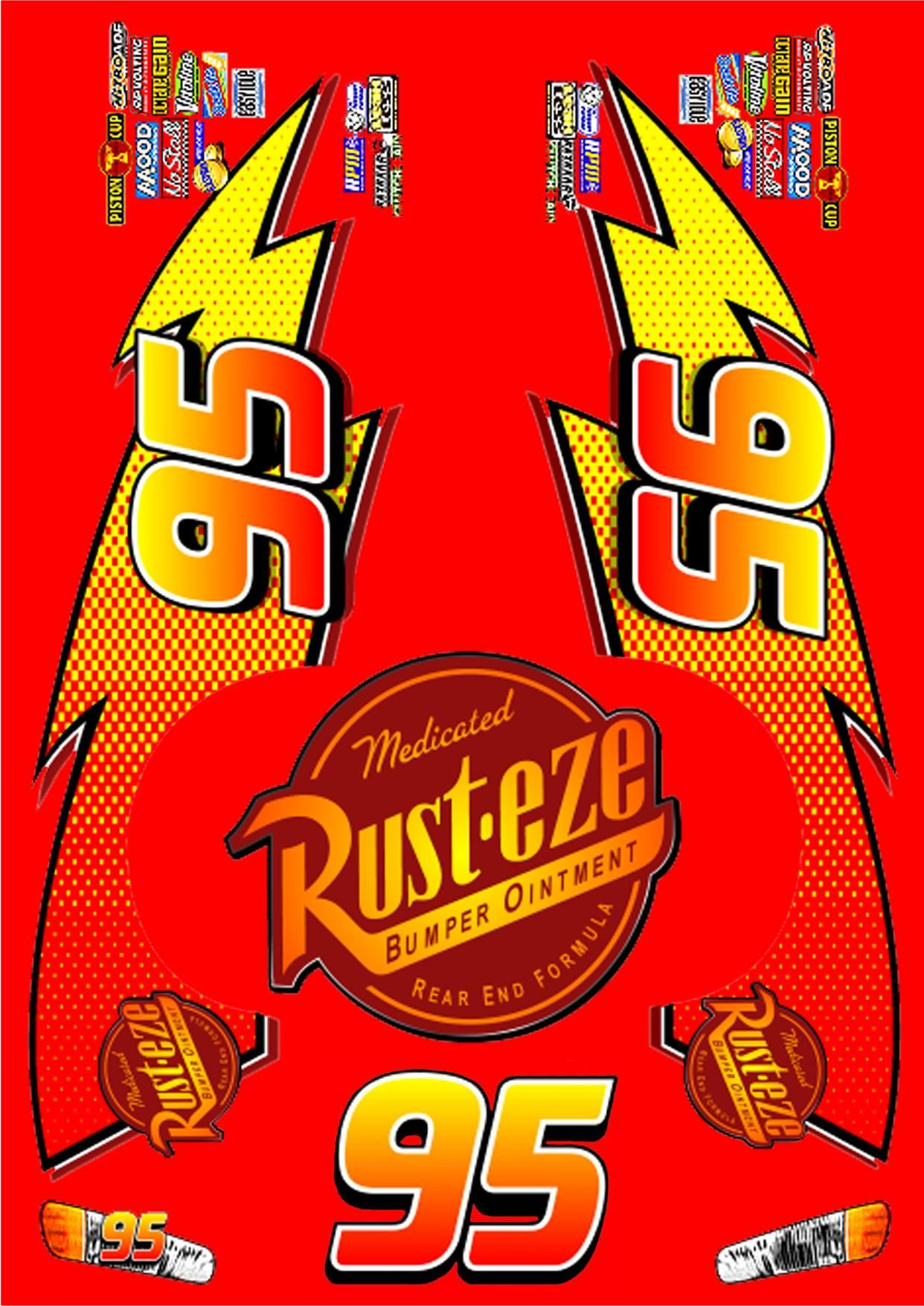 Lightning Mcqueen Decals - 7 Free Pdf Printables | Printablee regarding Free Printable Lightning Mcqueen Decals