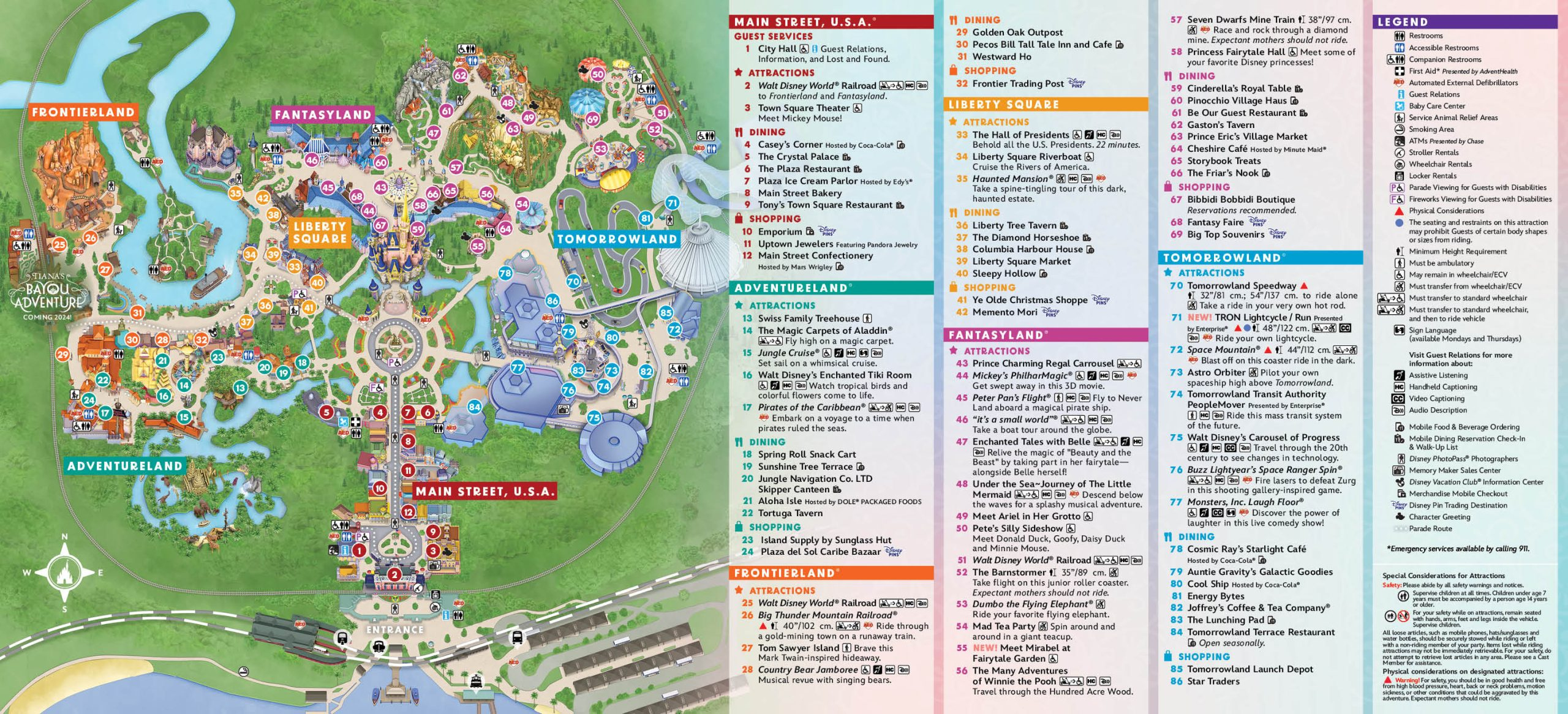 Magic Kingdom Maps for Disney World Park Maps Printable