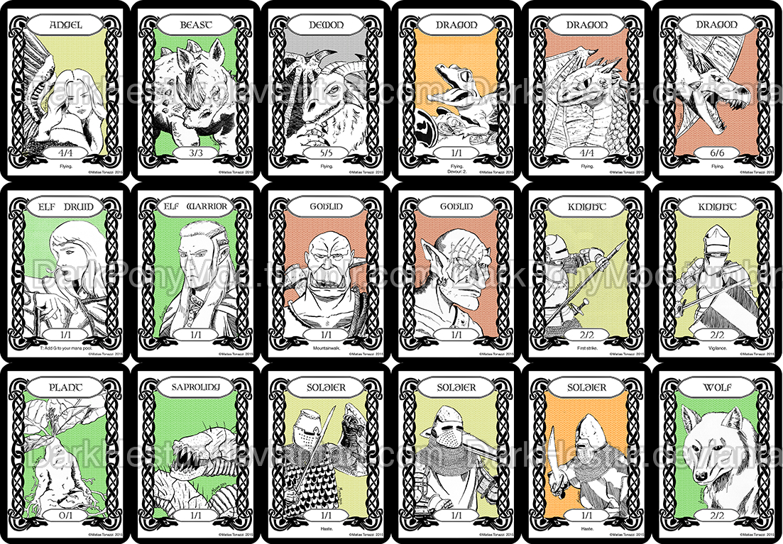 Magic The Gathering Token Pack 01Dark-Pup -- Fur Affinity [Dot for Magic The Gathering Tokens Printable