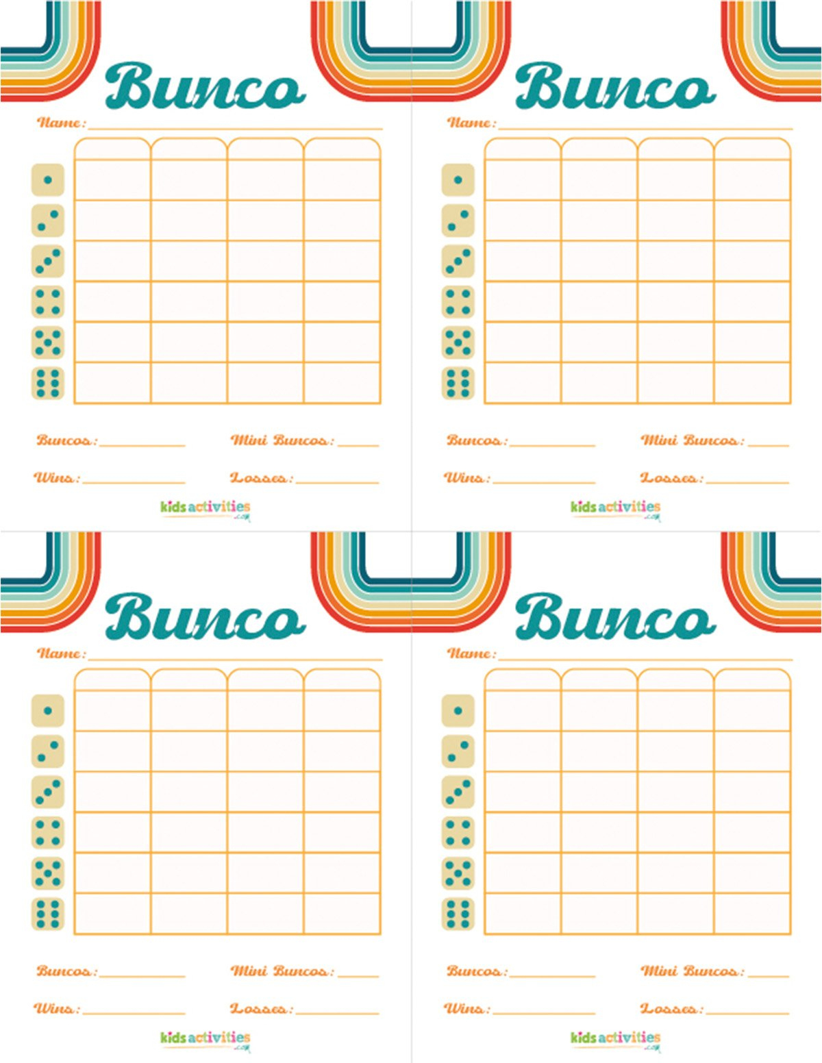 Make A Bunco Party Box With Free Printable Bunco Score Sheets pertaining to Bunco Score Sheets Free Printable