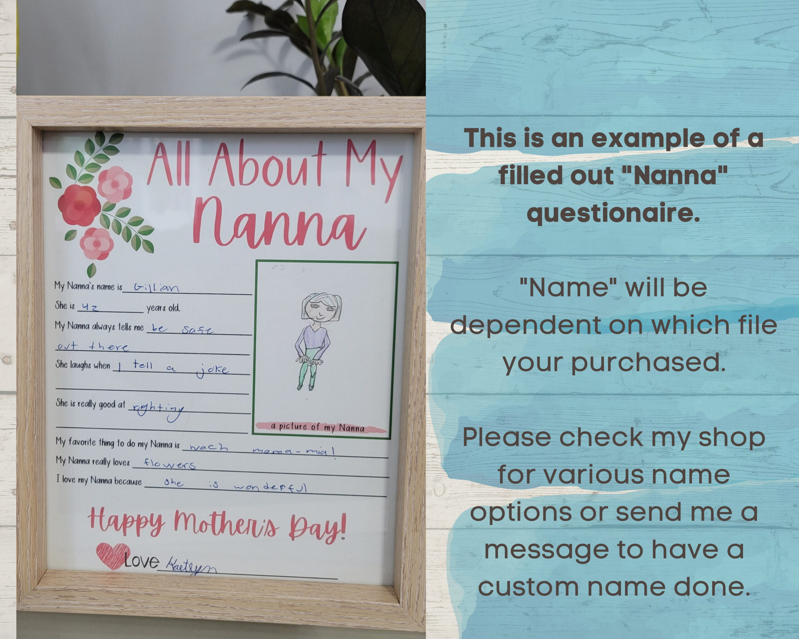 Mother'S Day Questionnaire: All About My Mommy Printable (Digital with regard to Mother's Day All About My Mom Printable