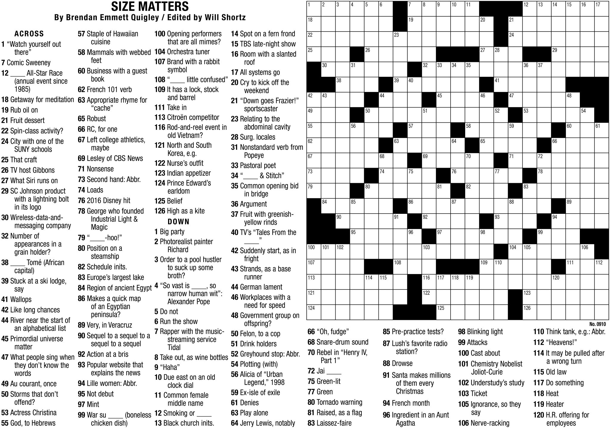 New York Times Crossword Puzzle with New York Times Sunday Crossword Puzzle Printable