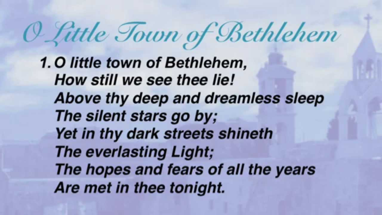 O Little Town Of Bethlehem - Hymnsite - The Baptist Hymnal No. 086 within Words to O Little Town of Bethlehem Printable
