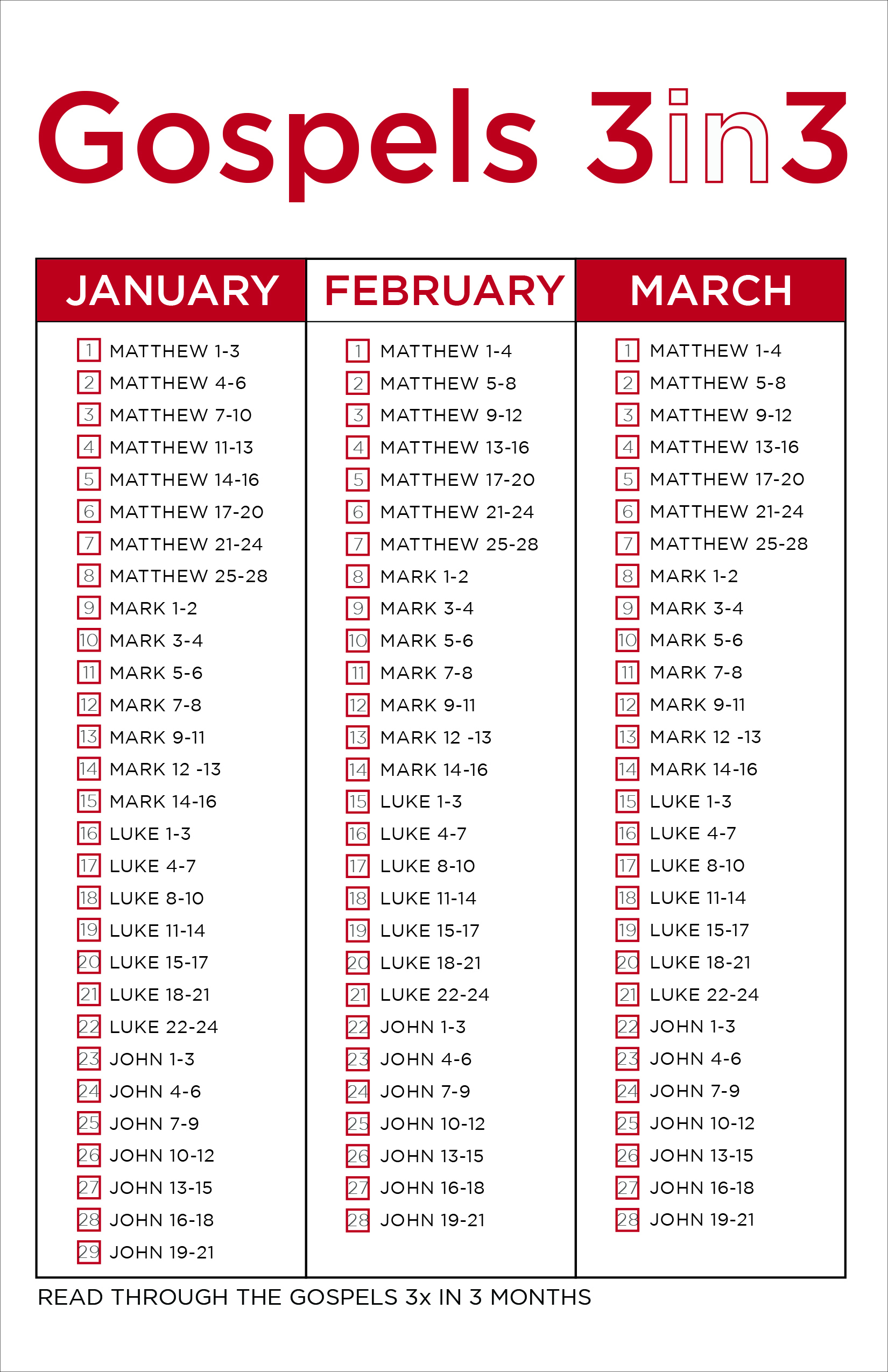 One Year Bible - Lifepoint Church for Printable 1 Year Bible Reading Plan