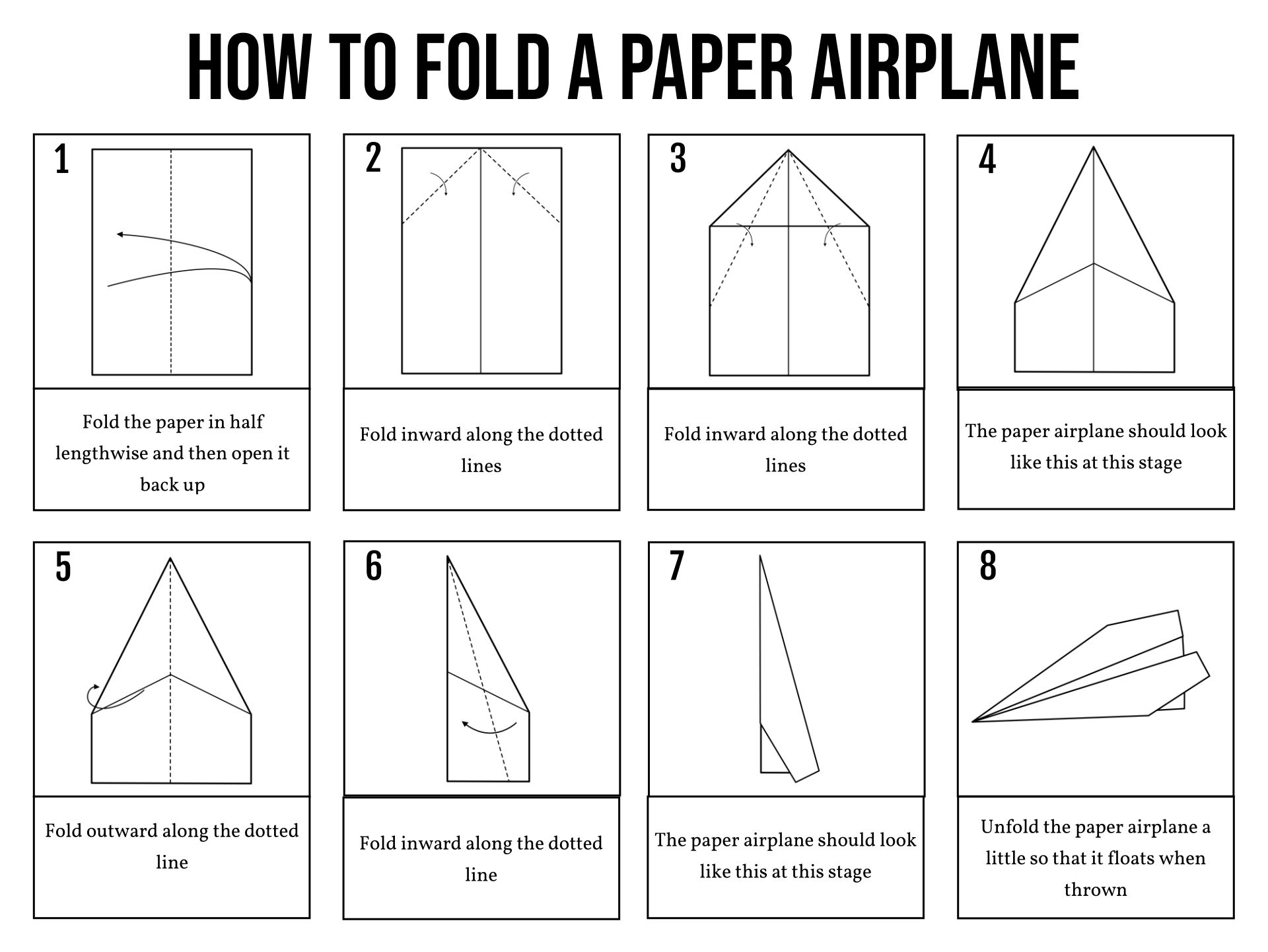 Paper Airplane Templates - 14 Free Pdf Printables | Printablee pertaining to Free Printable Paper Airplane Templates