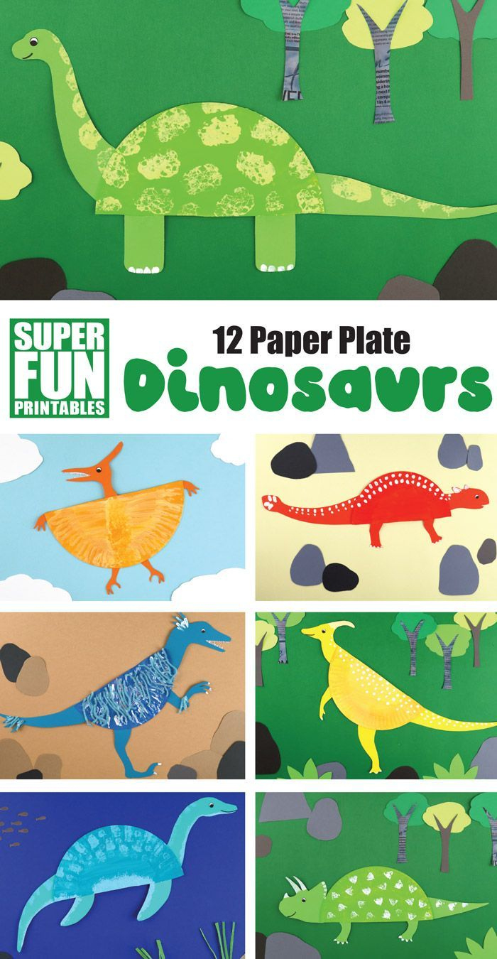 Paper Plate Dinosaurs intended for Printable Dinosaur Paper Plate Craft Template