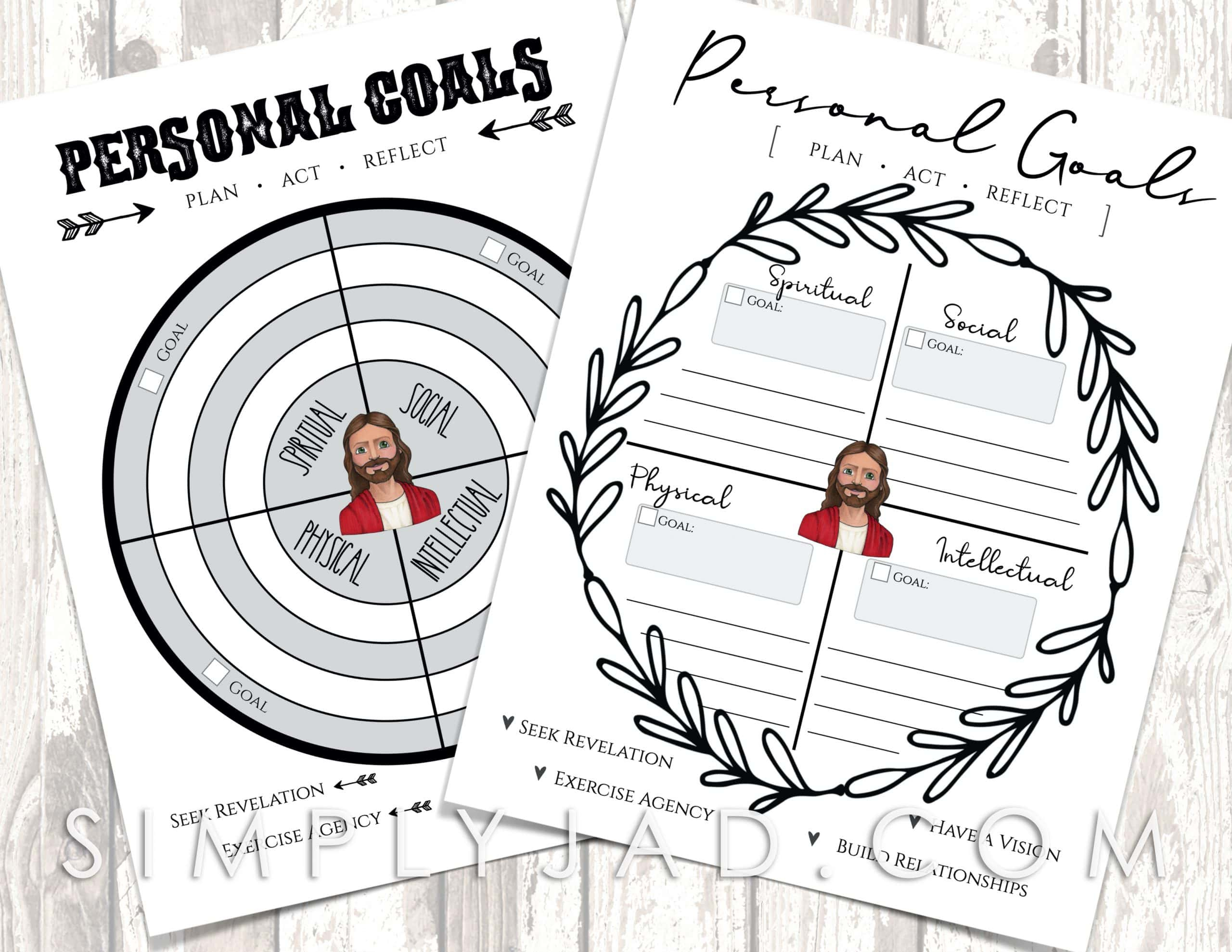 Personal Goals For Children And Youth-Plus Free Printable throughout Lds Youth Goals Printable Free