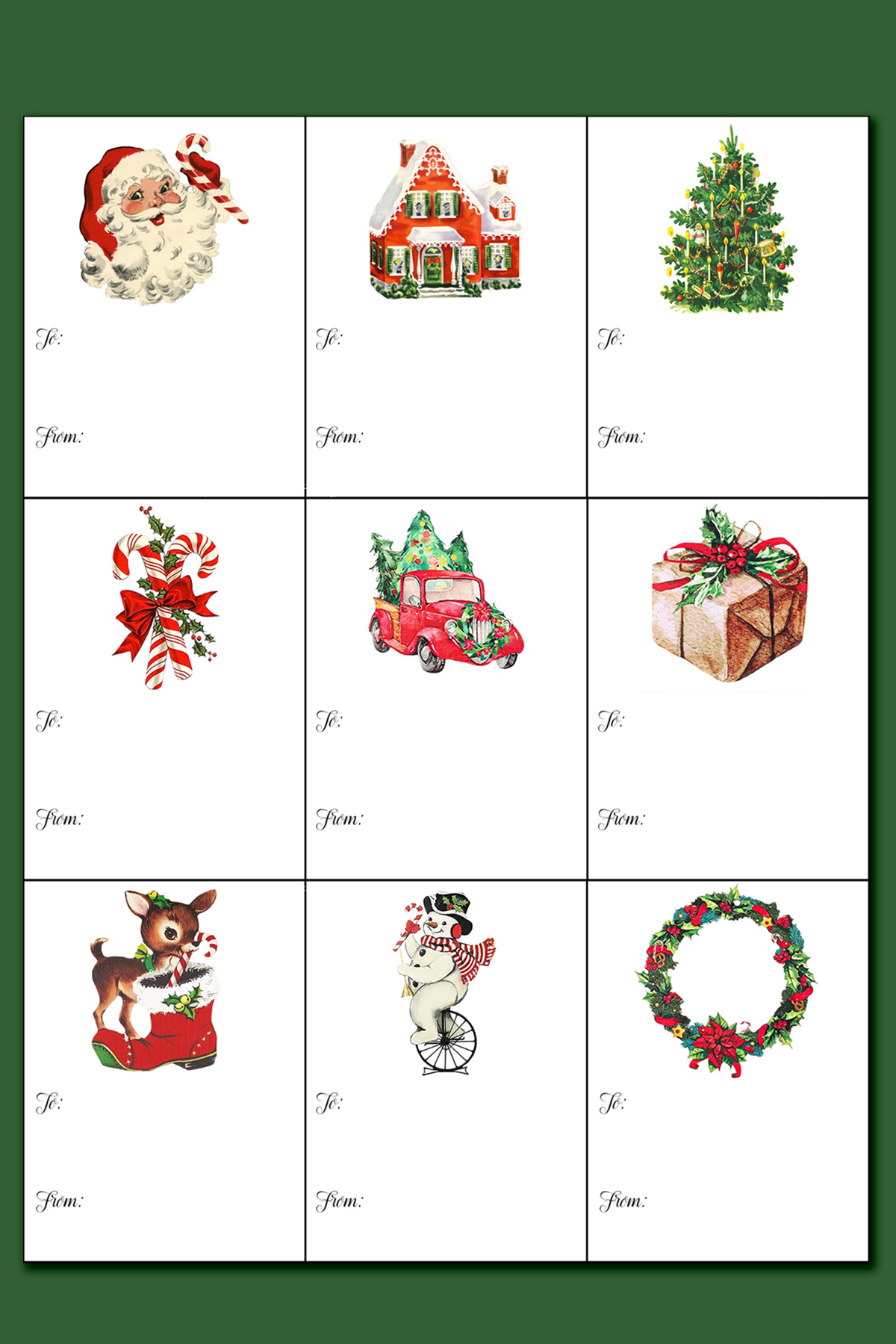 Printable Christmas Labels For Gifts in Printable Christmas Labels To Print