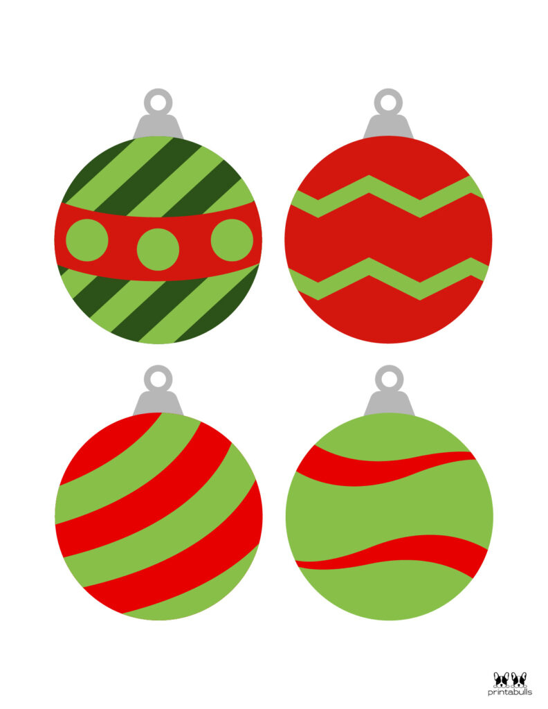 Printable Christmas Ornaments | Printabulls within Cut Out Printable Christmas Decorations